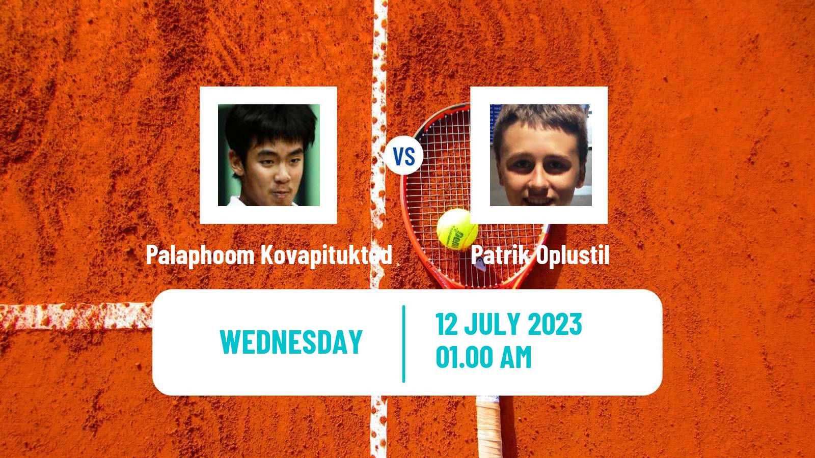 Tennis ITF M15 Nakhon Si Thammarat 4 Men Palaphoom Kovapitukted - Patrik Oplustil