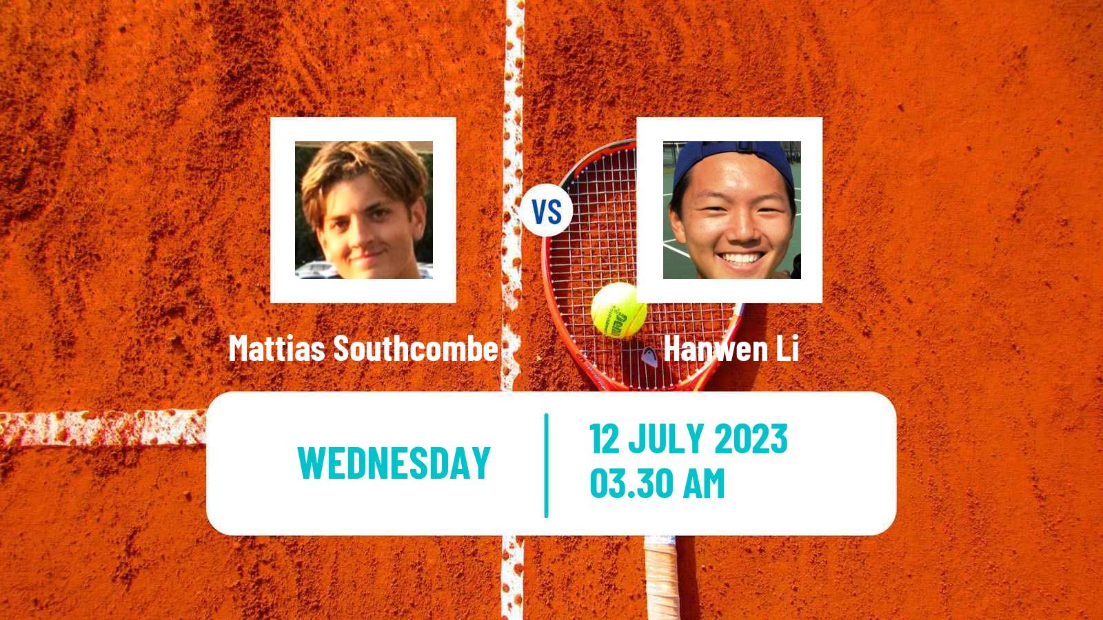 Tennis ITF M15 Shanghai Men Mattias Southcombe - Hanwen Li