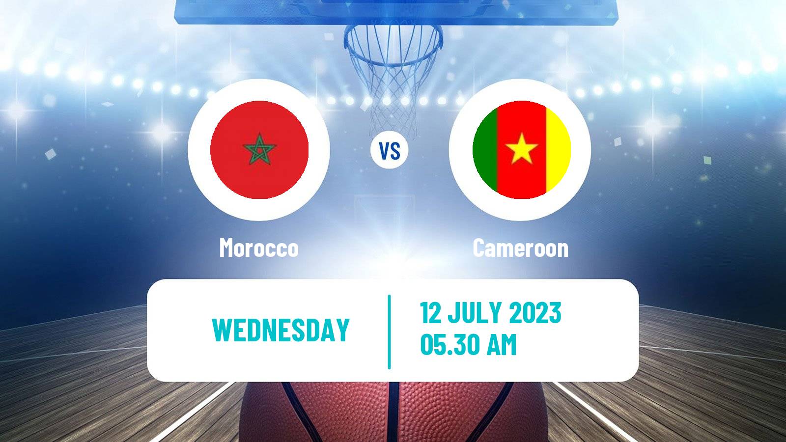 Basketball AfroCan Basketball Morocco - Cameroon