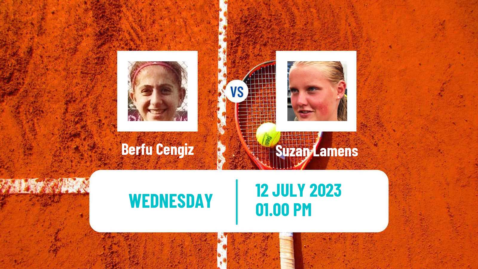 Tennis ITF W60 Amstelveen Women Berfu Cengiz - Suzan Lamens