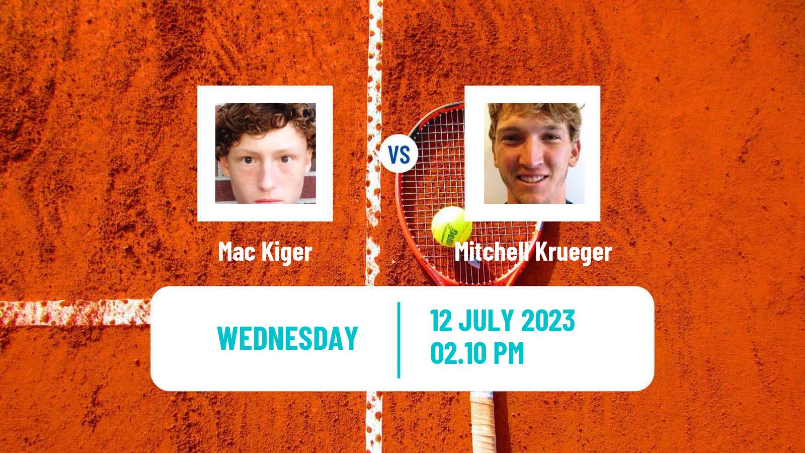 Tennis ITF M25 Dallas Tx Men Mac Kiger - Mitchell Krueger