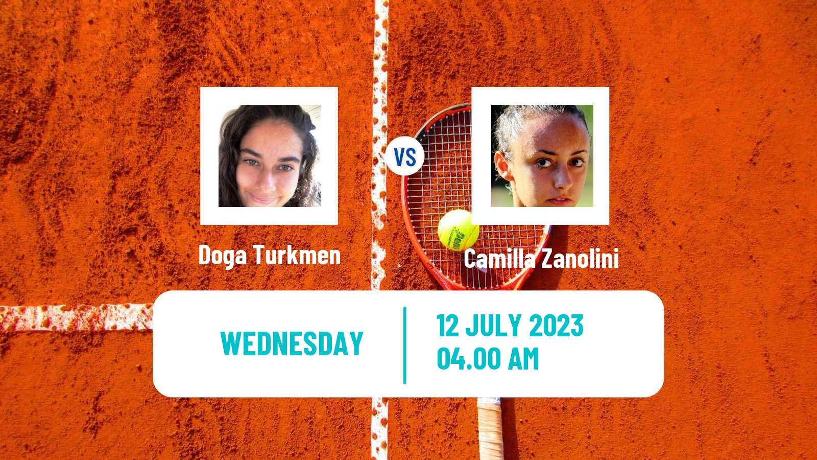 Tennis ITF W15 Monastir 23 Women Doga Turkmen - Camilla Zanolini