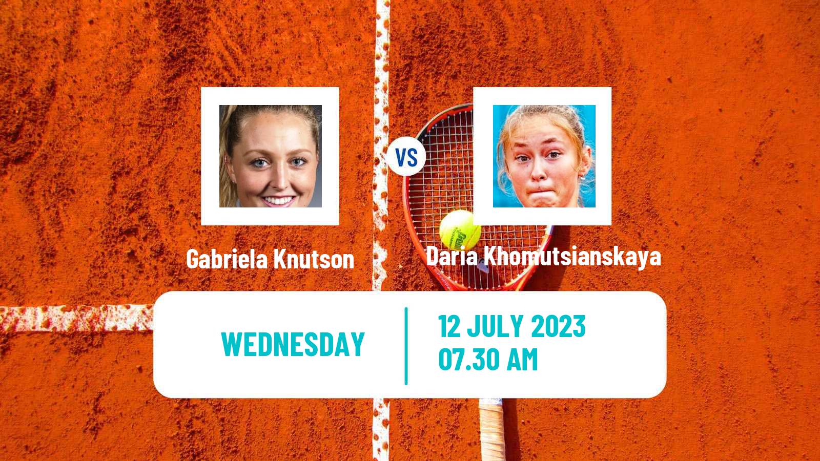 Tennis ITF W25 Corroios Seixal Women Gabriela Knutson - Daria Khomutsianskaya