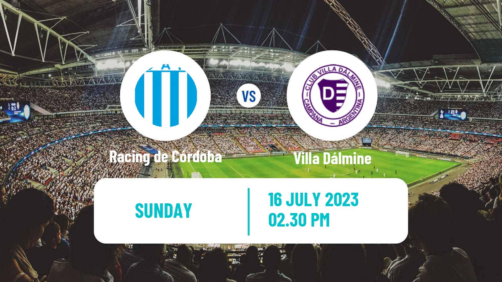 Soccer Argentinian Primera Nacional Racing de Córdoba - Villa Dálmine