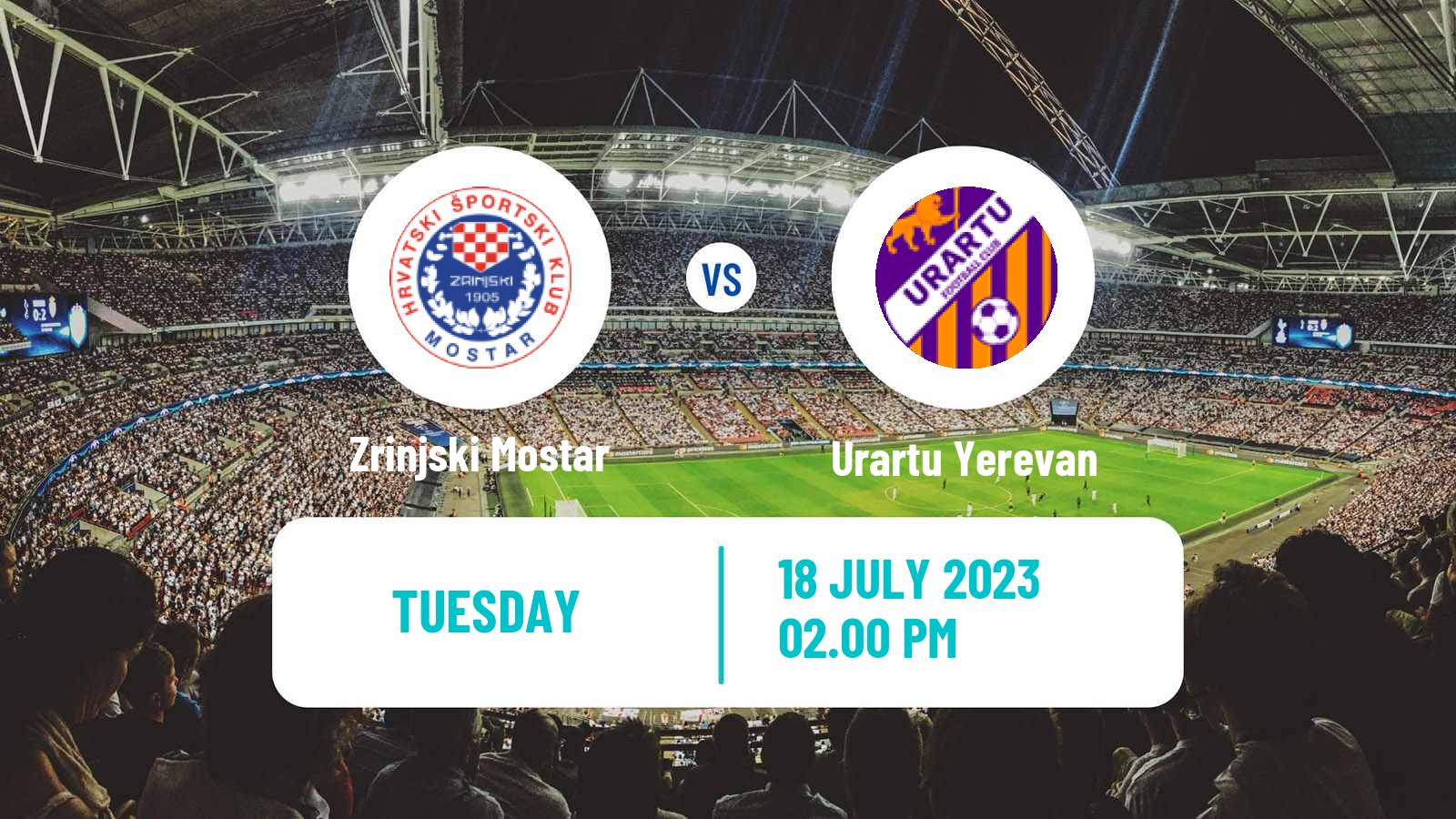 Soccer UEFA Champions League Zrinjski Mostar - Urartu Yerevan