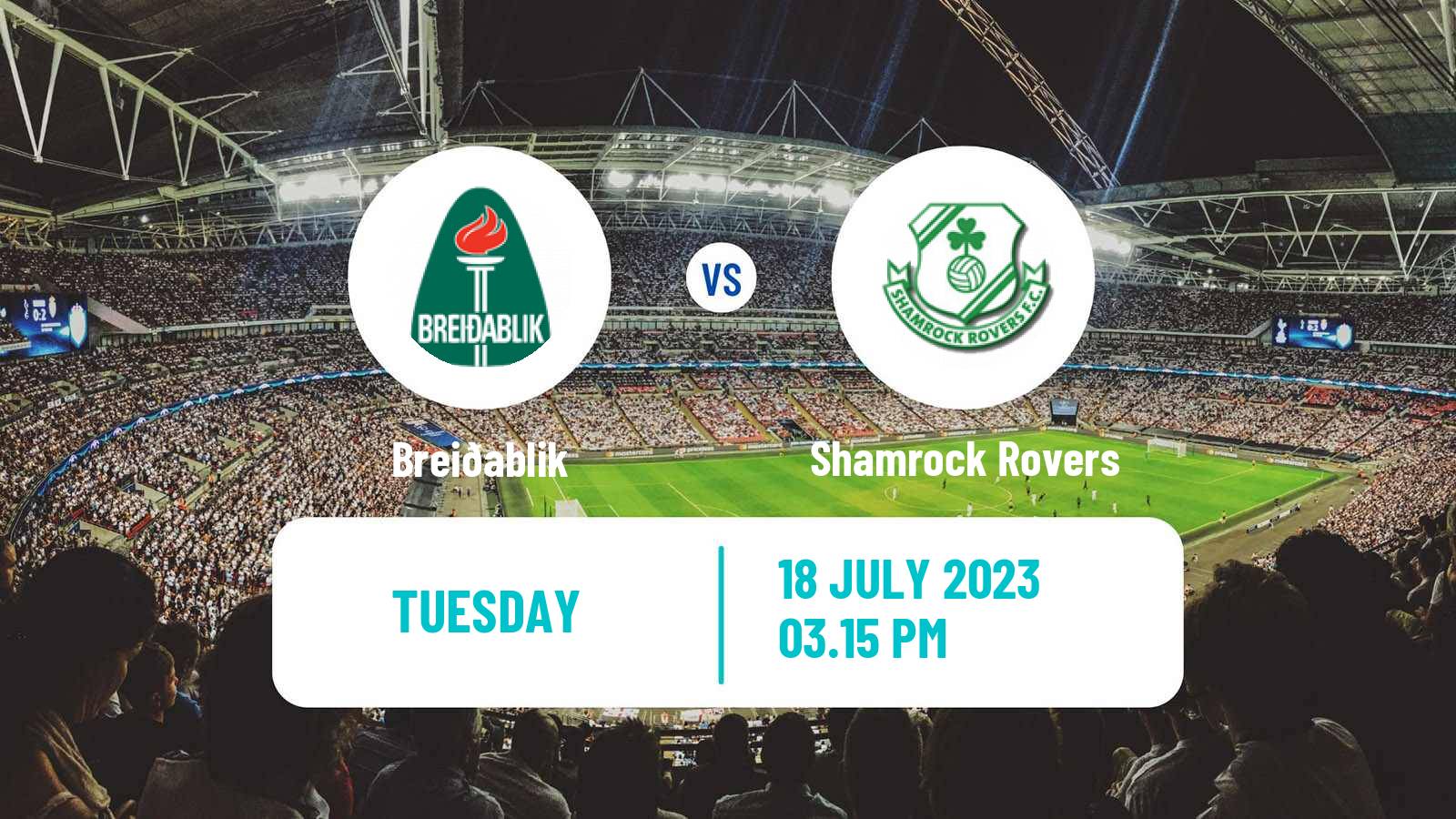 Soccer UEFA Champions League Breiðablik - Shamrock Rovers