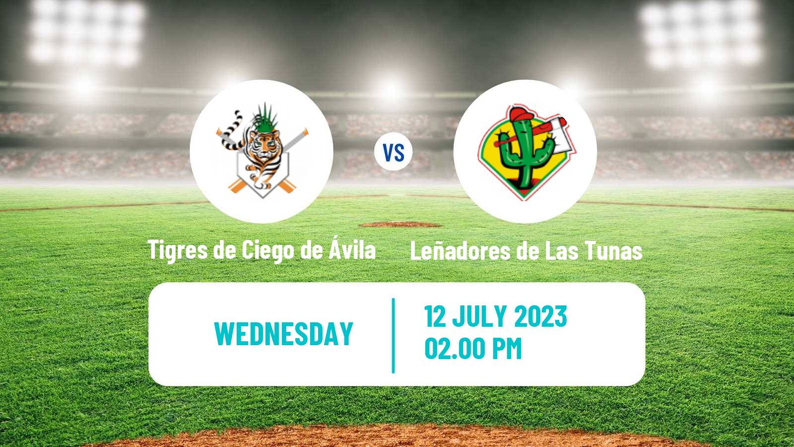 Baseball Cuba Serie Nacional Baseball Tigres de Ciego de Ávila - Leñadores de Las Tunas