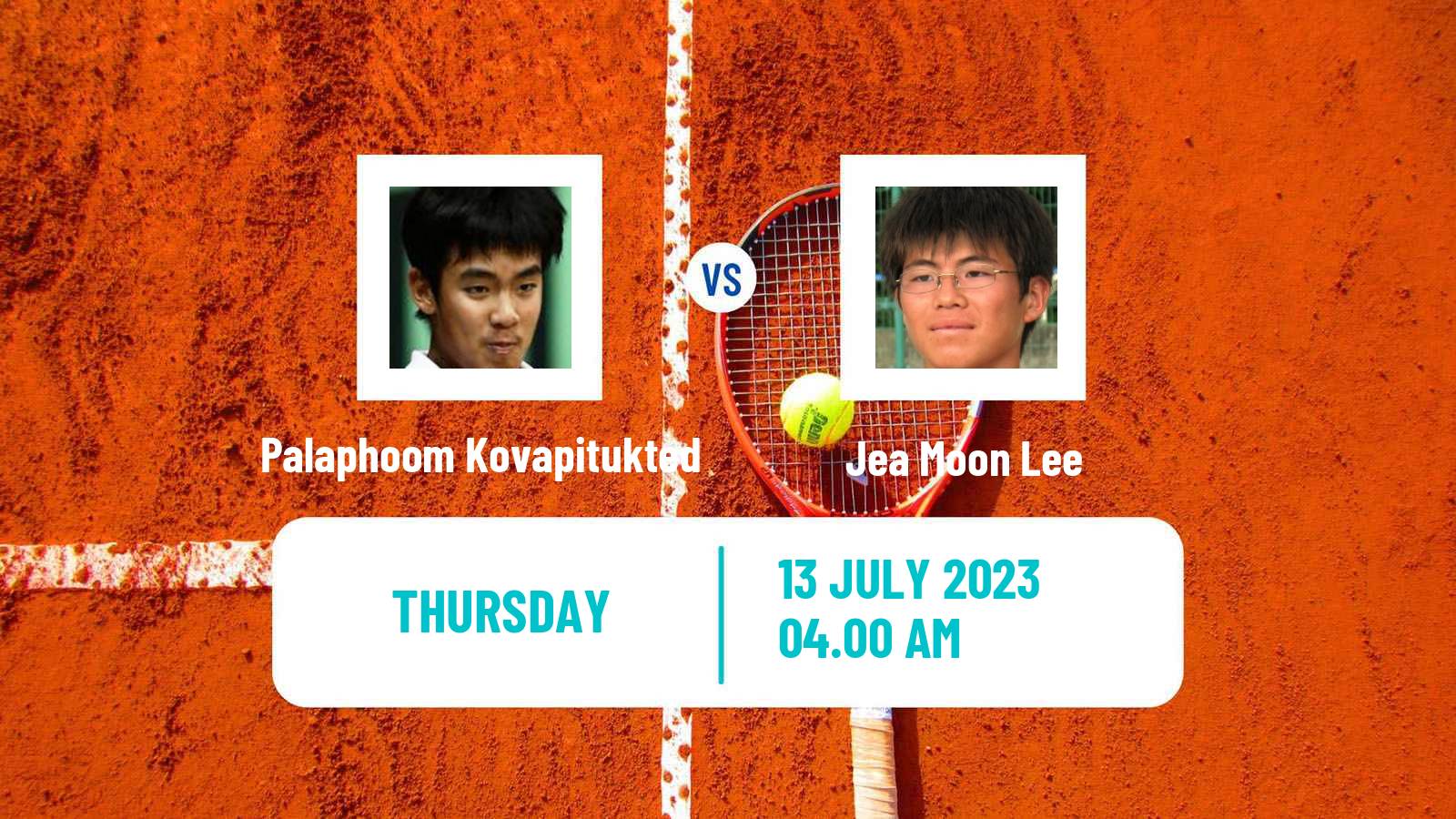 Tennis ITF M15 Nakhon Si Thammarat 4 Men Palaphoom Kovapitukted - Jea Moon Lee