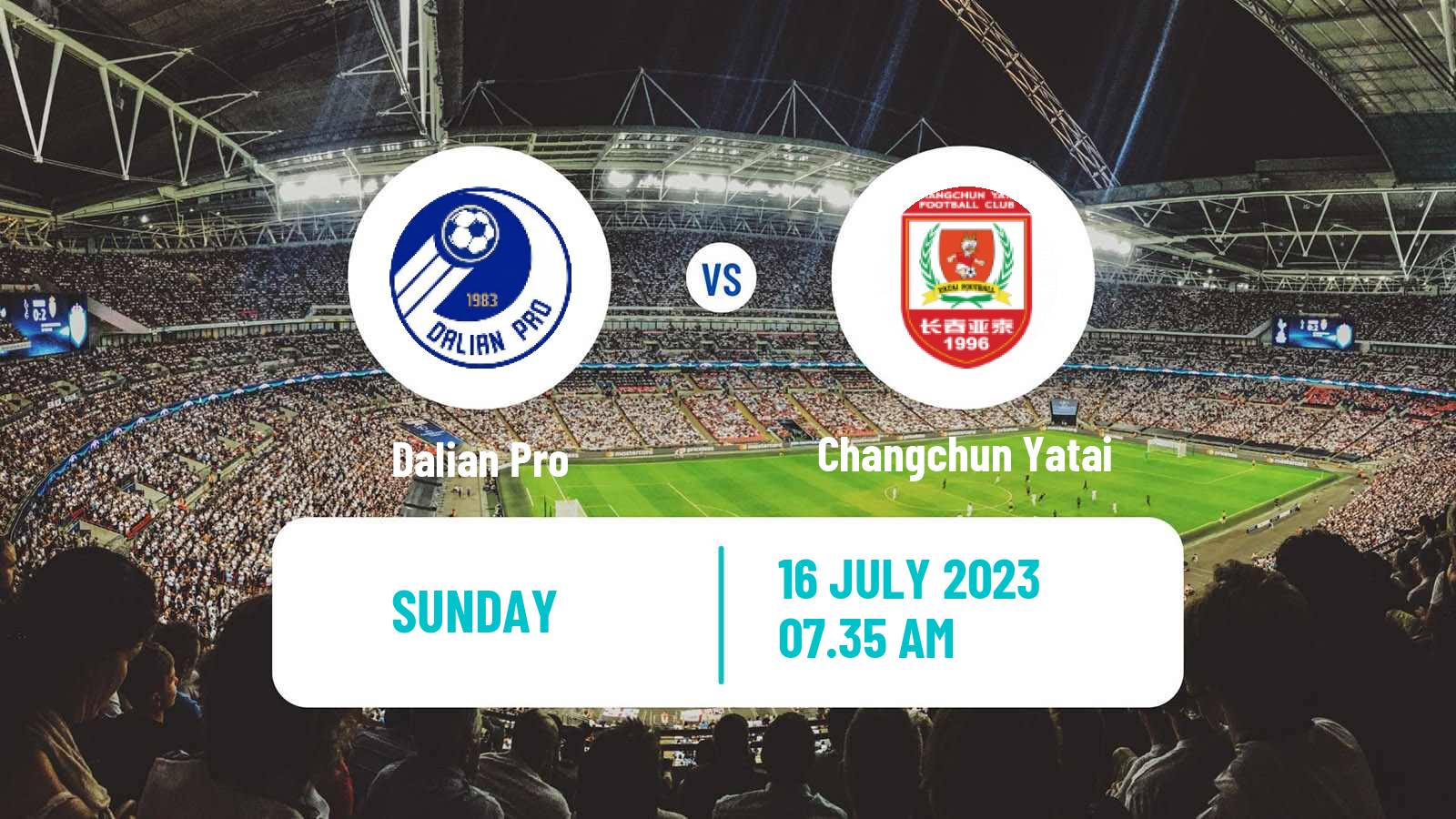 Soccer Chinese Super League Dalian Pro - Changchun Yatai