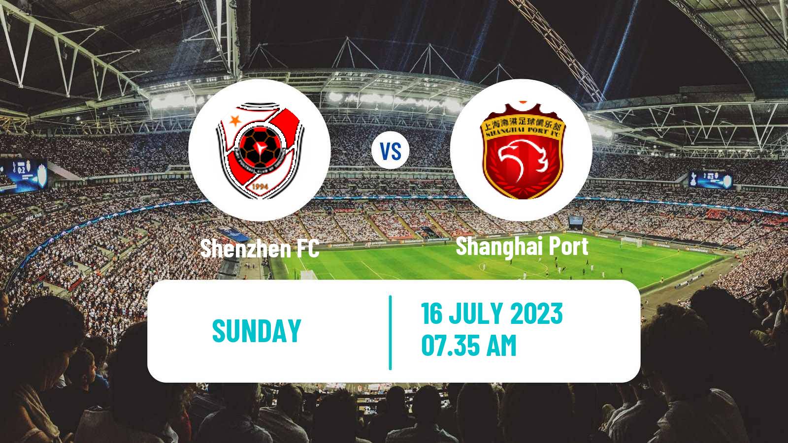 Soccer Chinese Super League Shenzhen - Shanghai Port