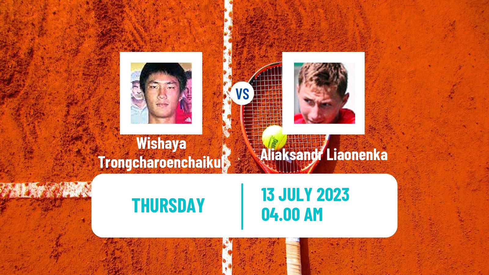 Tennis ITF M15 Shanghai Men Wishaya Trongcharoenchaikul - Aliaksandr Liaonenka