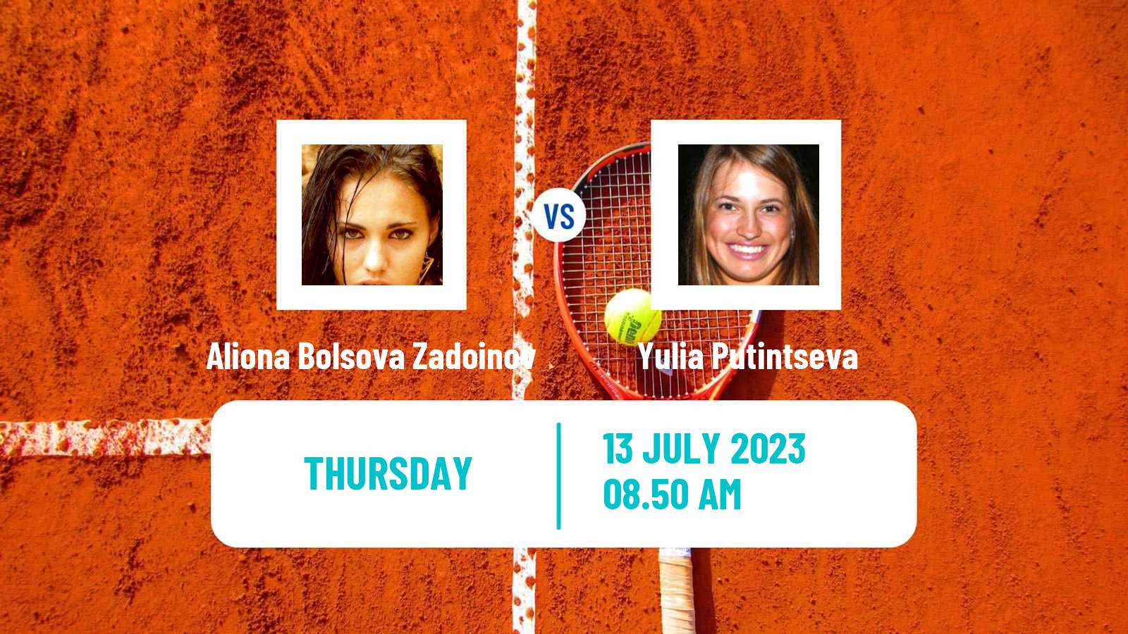 Tennis Bastad Challenger Women Aliona Bolsova Zadoinov - Yulia Putintseva