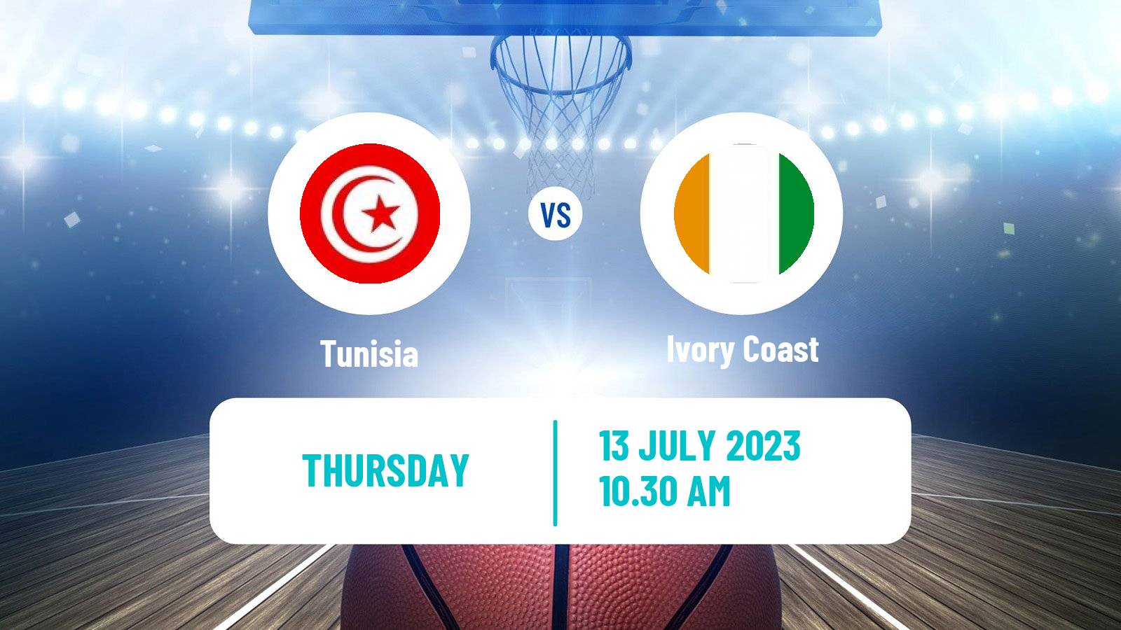 Basketball AfroCan Basketball Tunisia - Ivory Coast