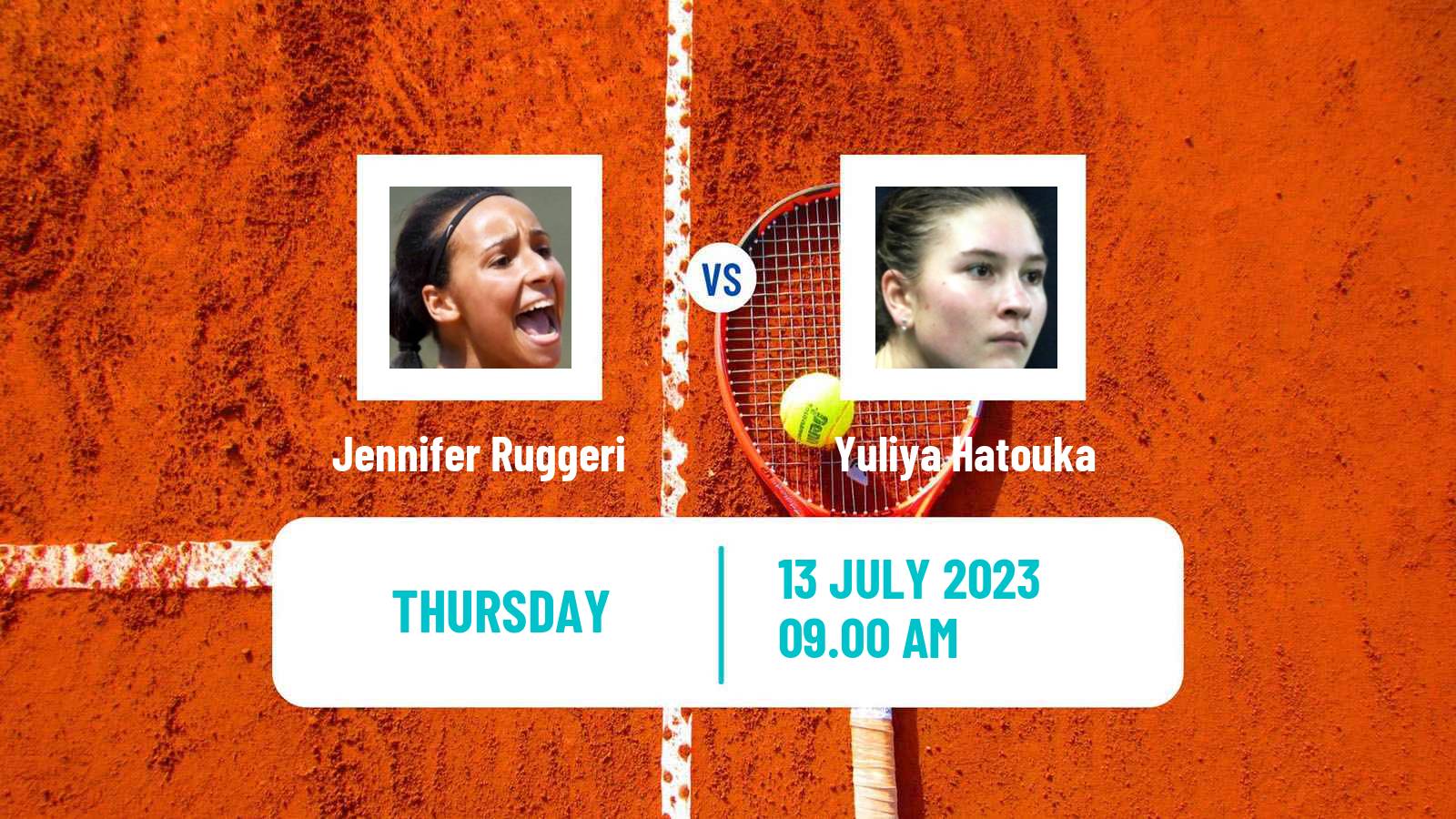 Tennis ITF W60 Rome 2 Women Jennifer Ruggeri - Yuliya Hatouka