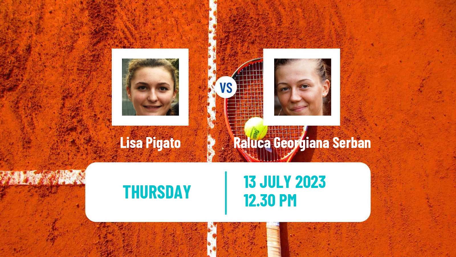 Tennis ITF W60 Rome 2 Women Lisa Pigato - Raluca Georgiana Serban