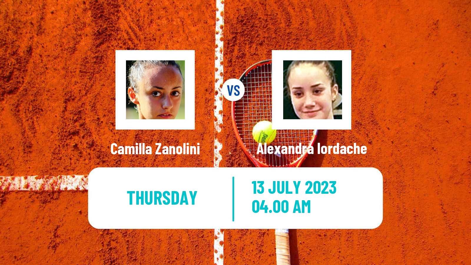 Tennis ITF W15 Monastir 23 Women Camilla Zanolini - Alexandra Iordache
