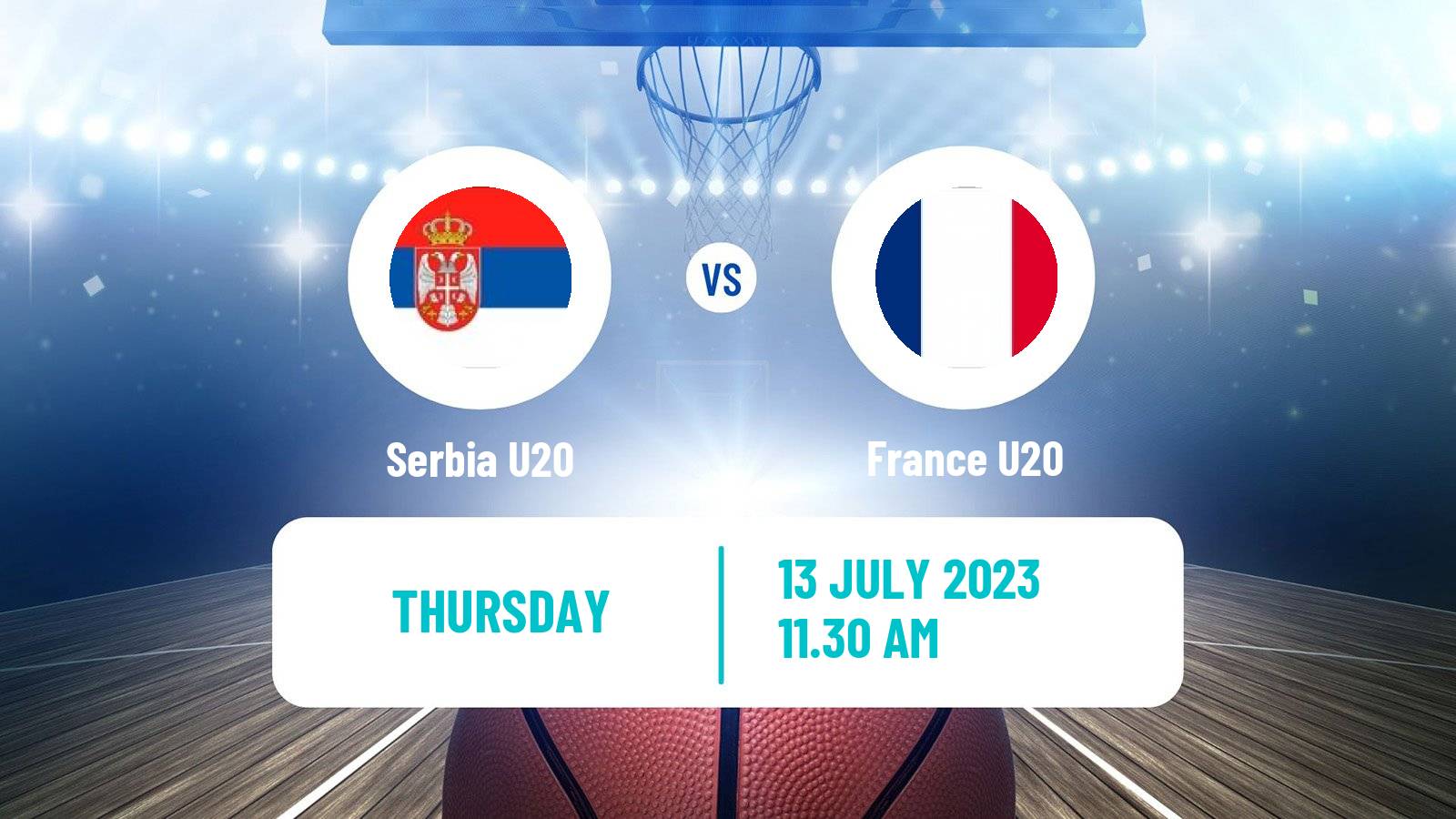 Basketball EuroBasket U20 Serbia U20 - France U20