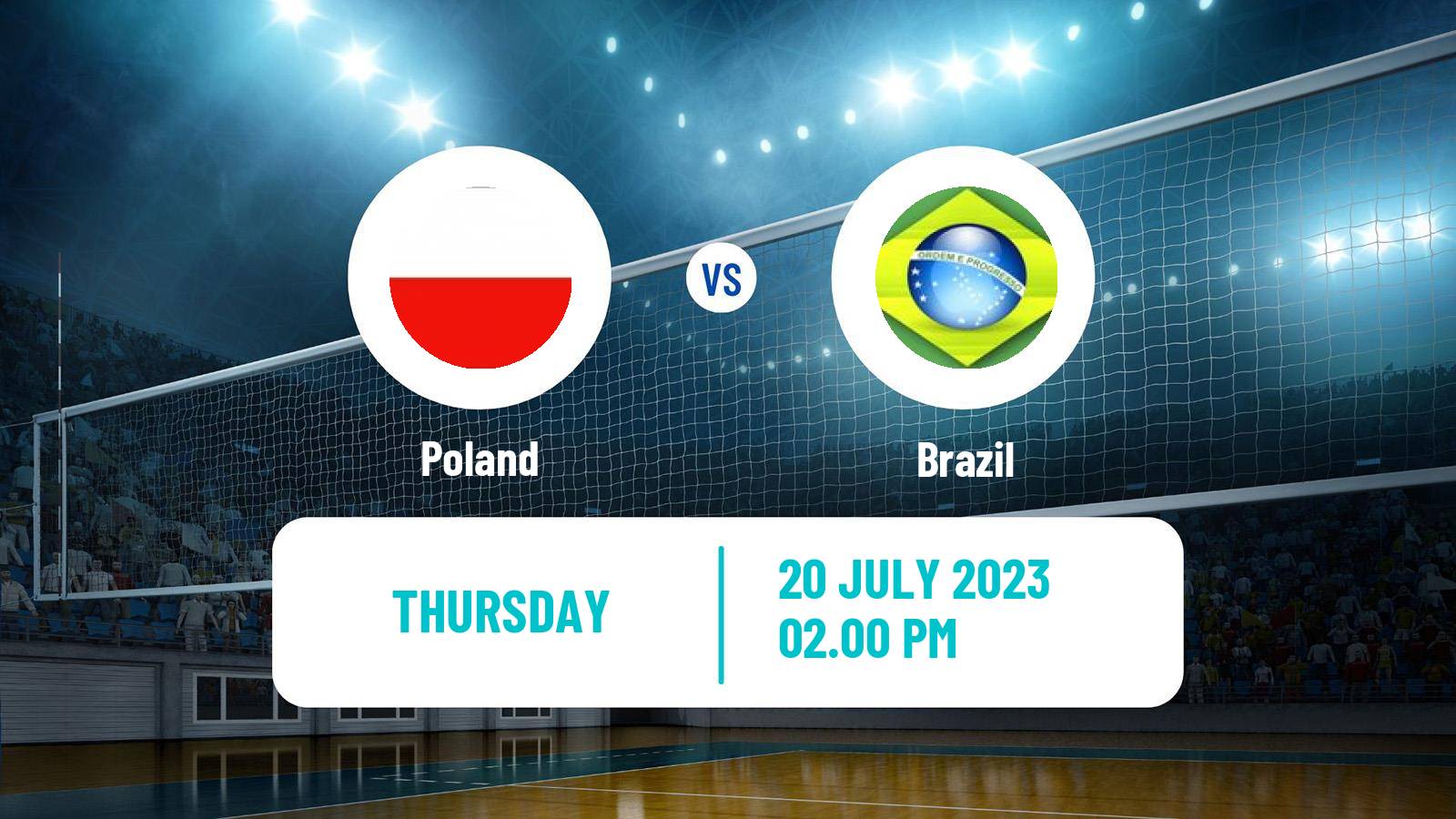 Volleyball Nations League Volleyball Poland - Brazil