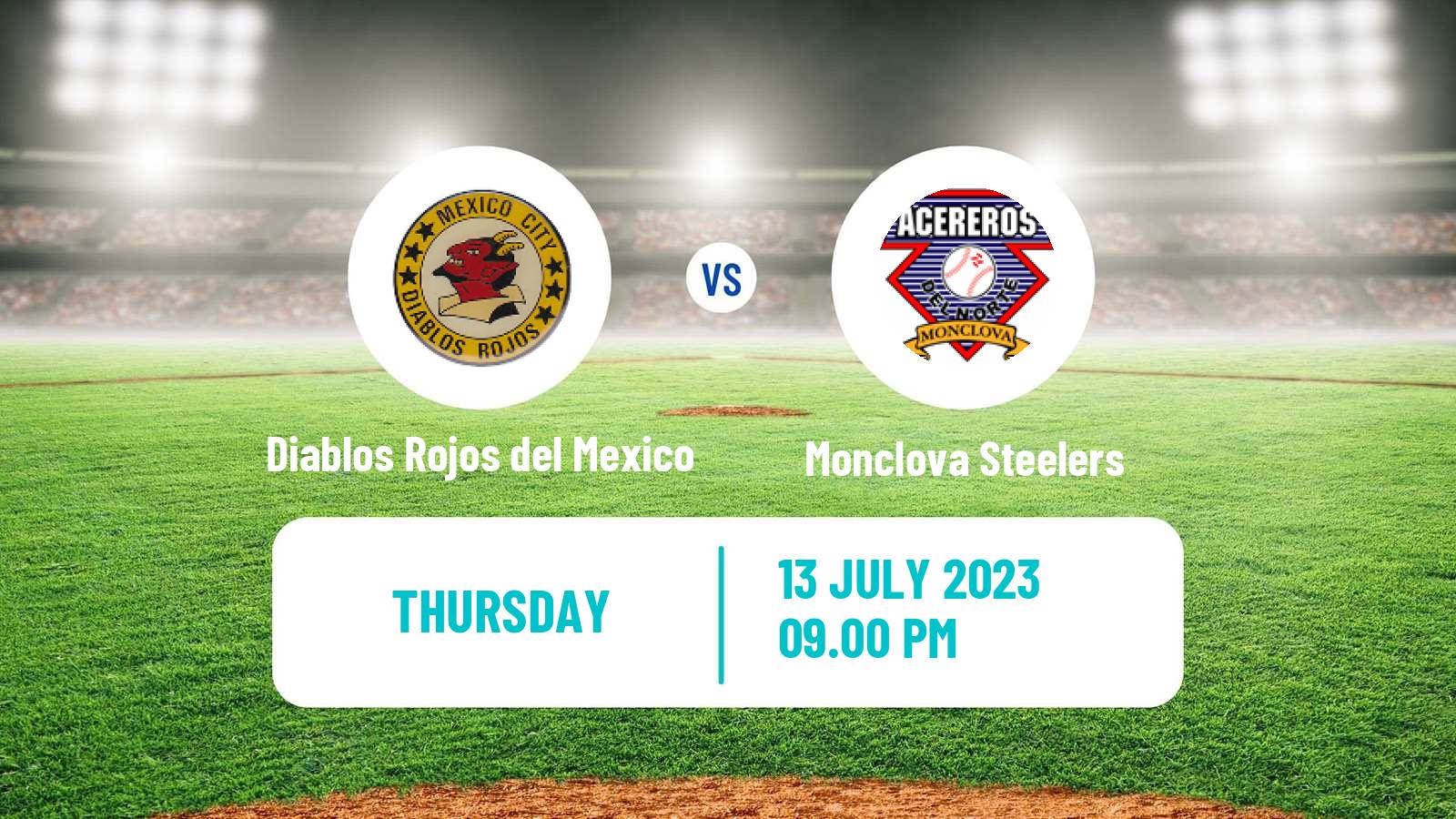 Baseball LMB Diablos Rojos del Mexico - Monclova Steelers