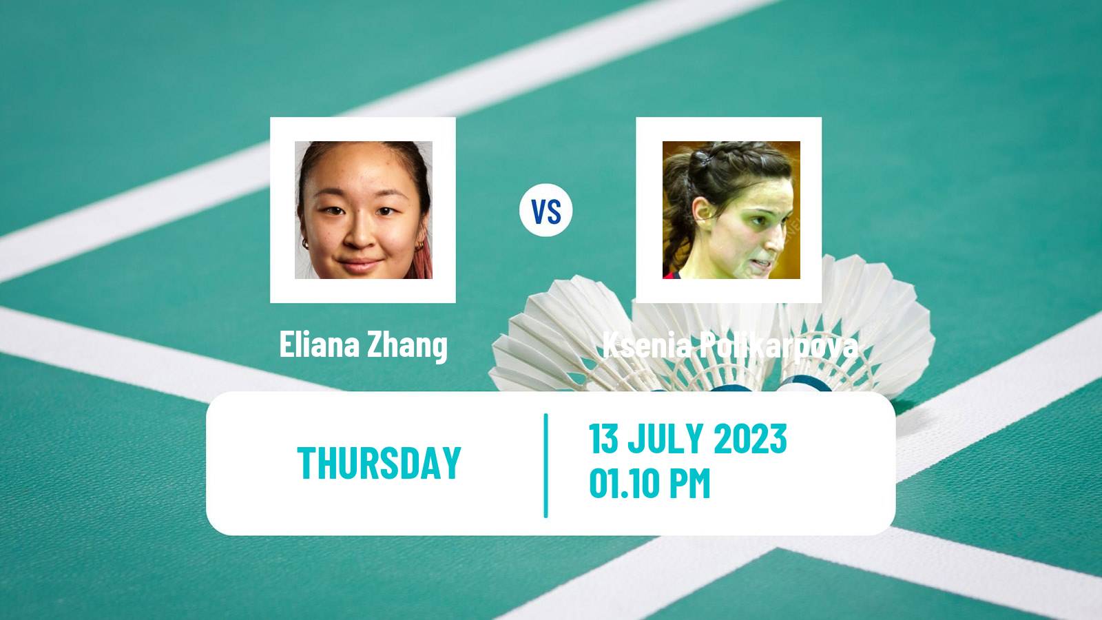 Badminton BWF World Tour Us Open Women Eliana Zhang - Ksenia Polikarpova