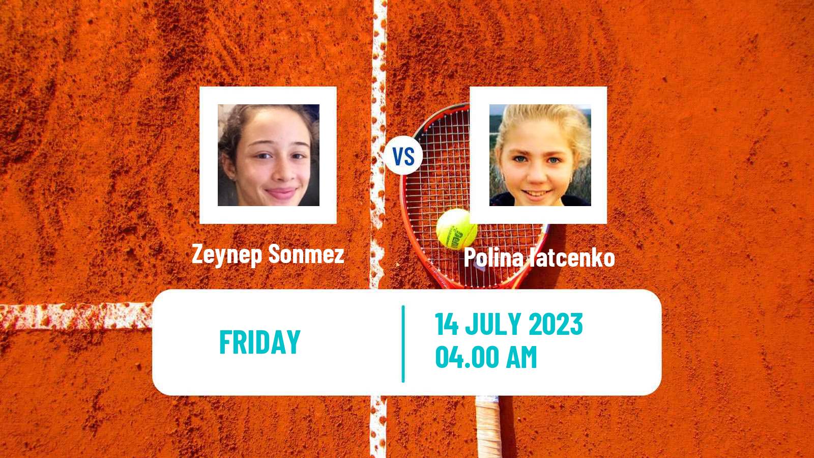Tennis ITF W25 Don Benito Women Zeynep Sonmez - Polina Iatcenko