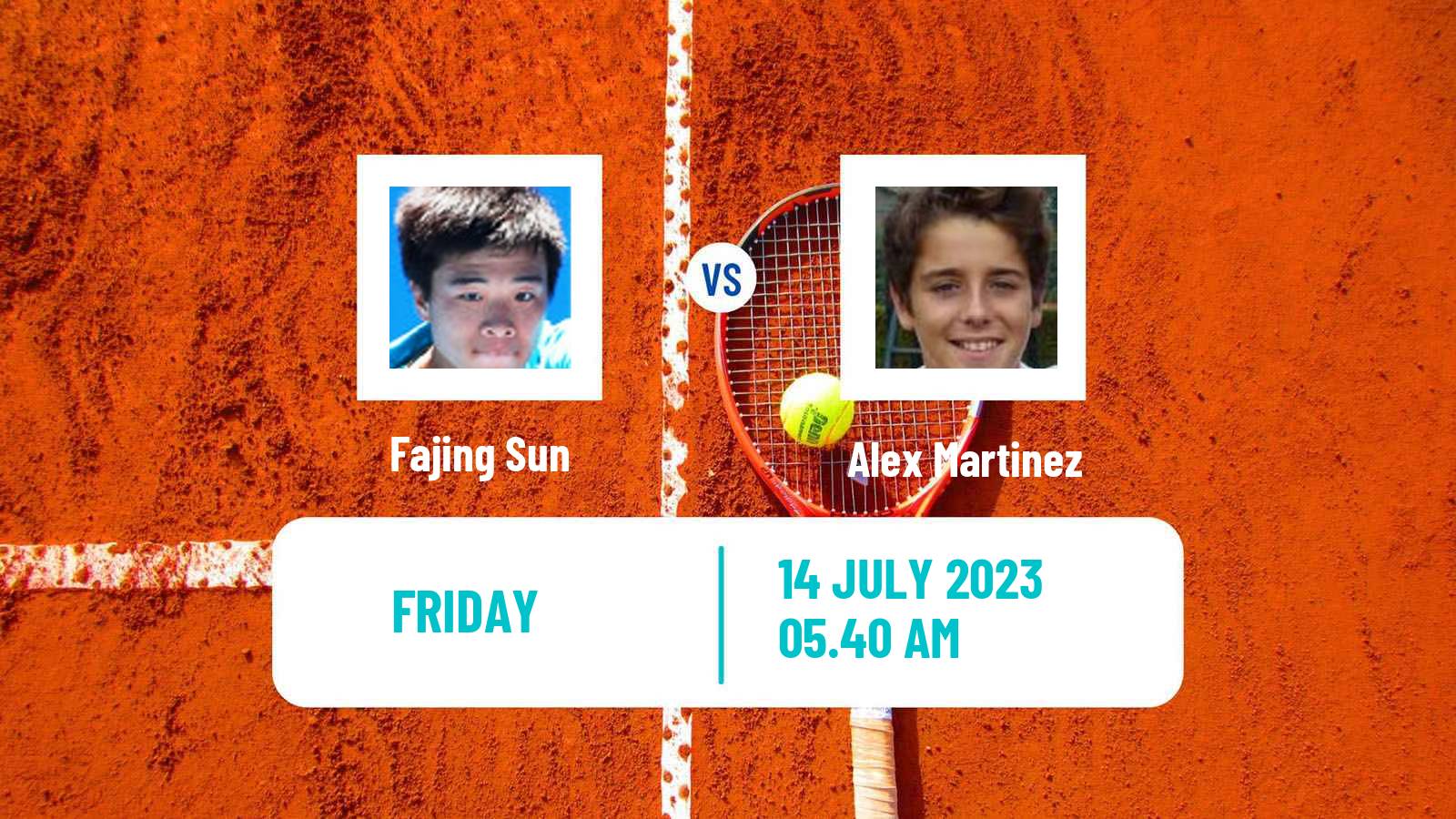 Tennis ITF M25 Roda De Bara Men Fajing Sun - Alex Martinez