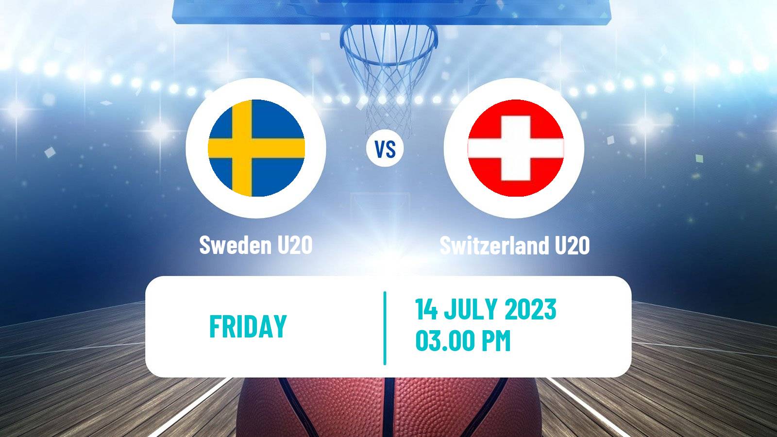 Basketball EuroBasket U20 B Sweden U20 - Switzerland U20