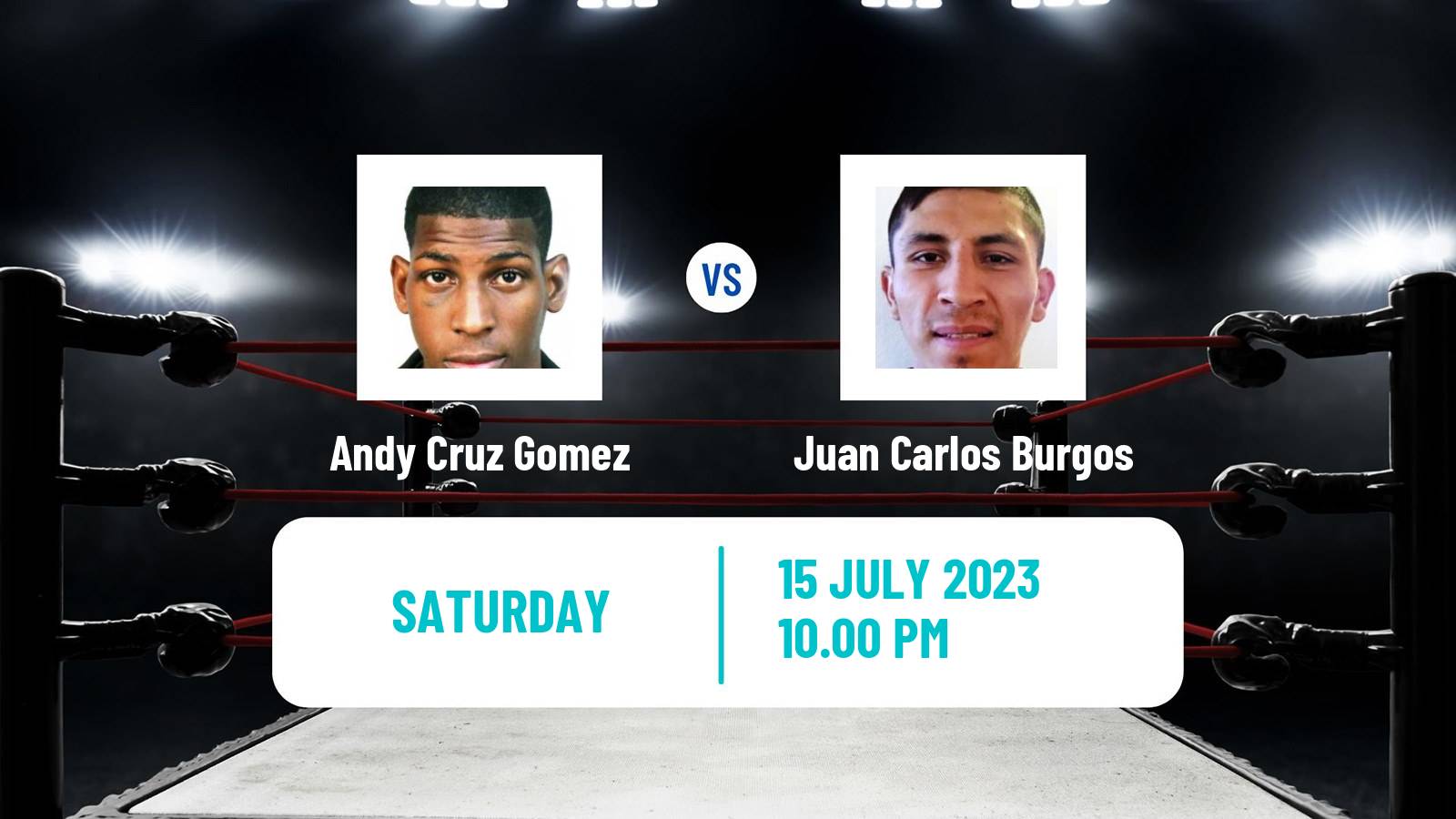 Boxing Lightweight IBF International Title Men Andy Cruz Gomez - Juan Carlos Burgos