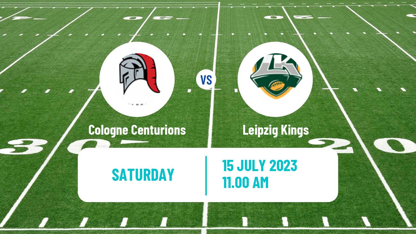 American football European League of American Football Cologne Centurions - Leipzig Kings