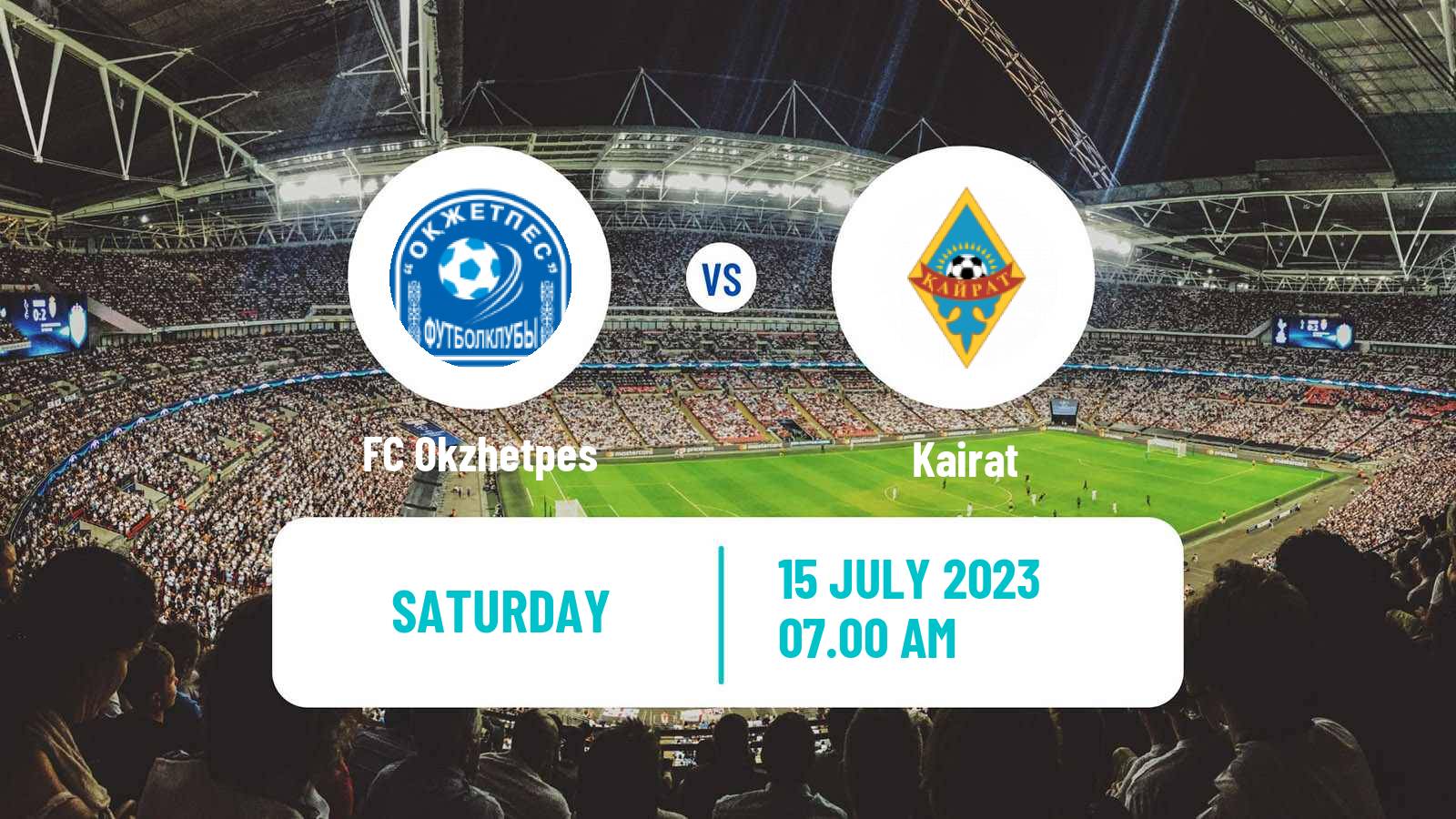 Soccer Kazakh Premier League Okzhetpes - Kairat