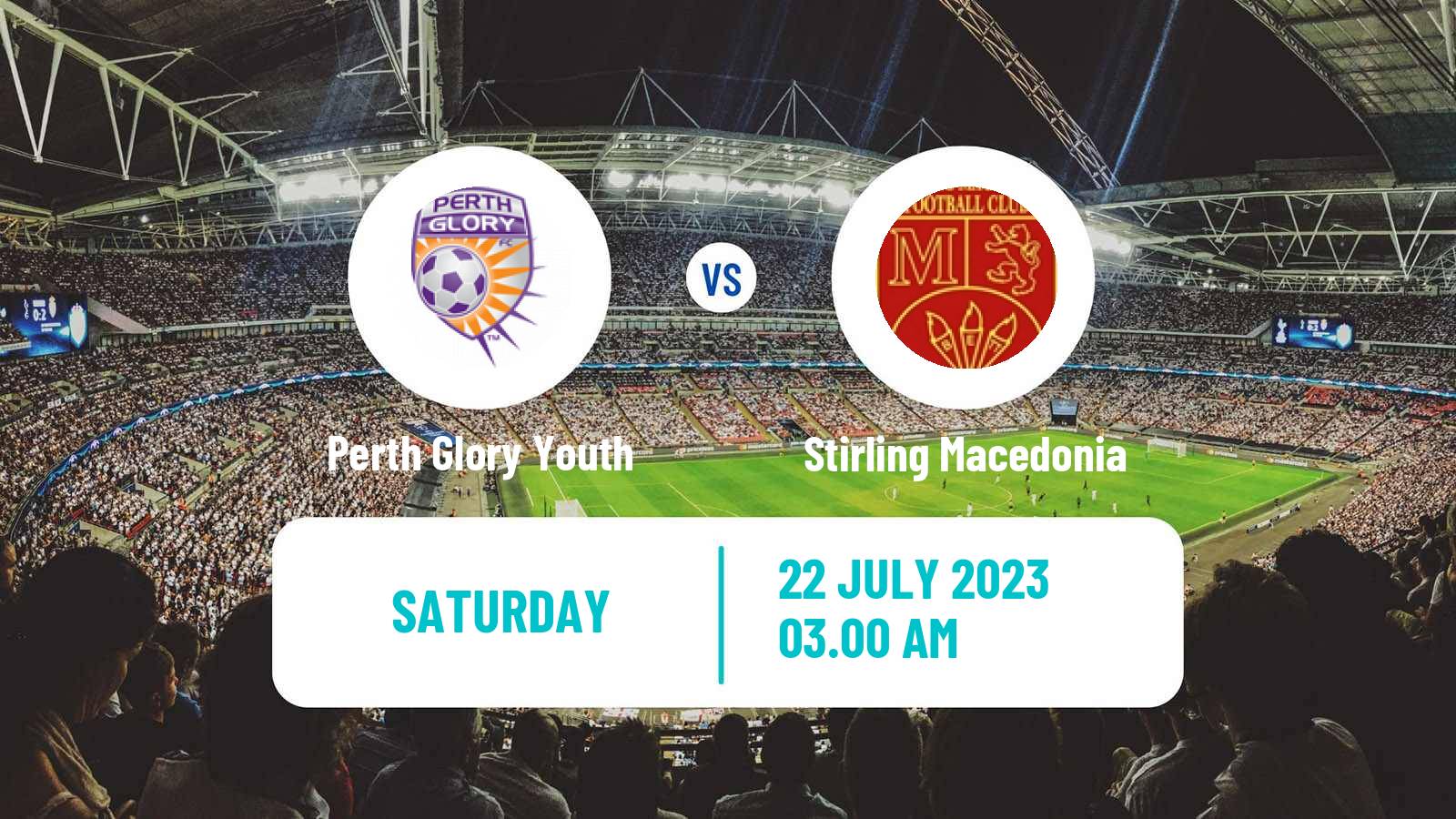 Soccer Australian NPL Western Australia Perth Glory Youth - Stirling Macedonia