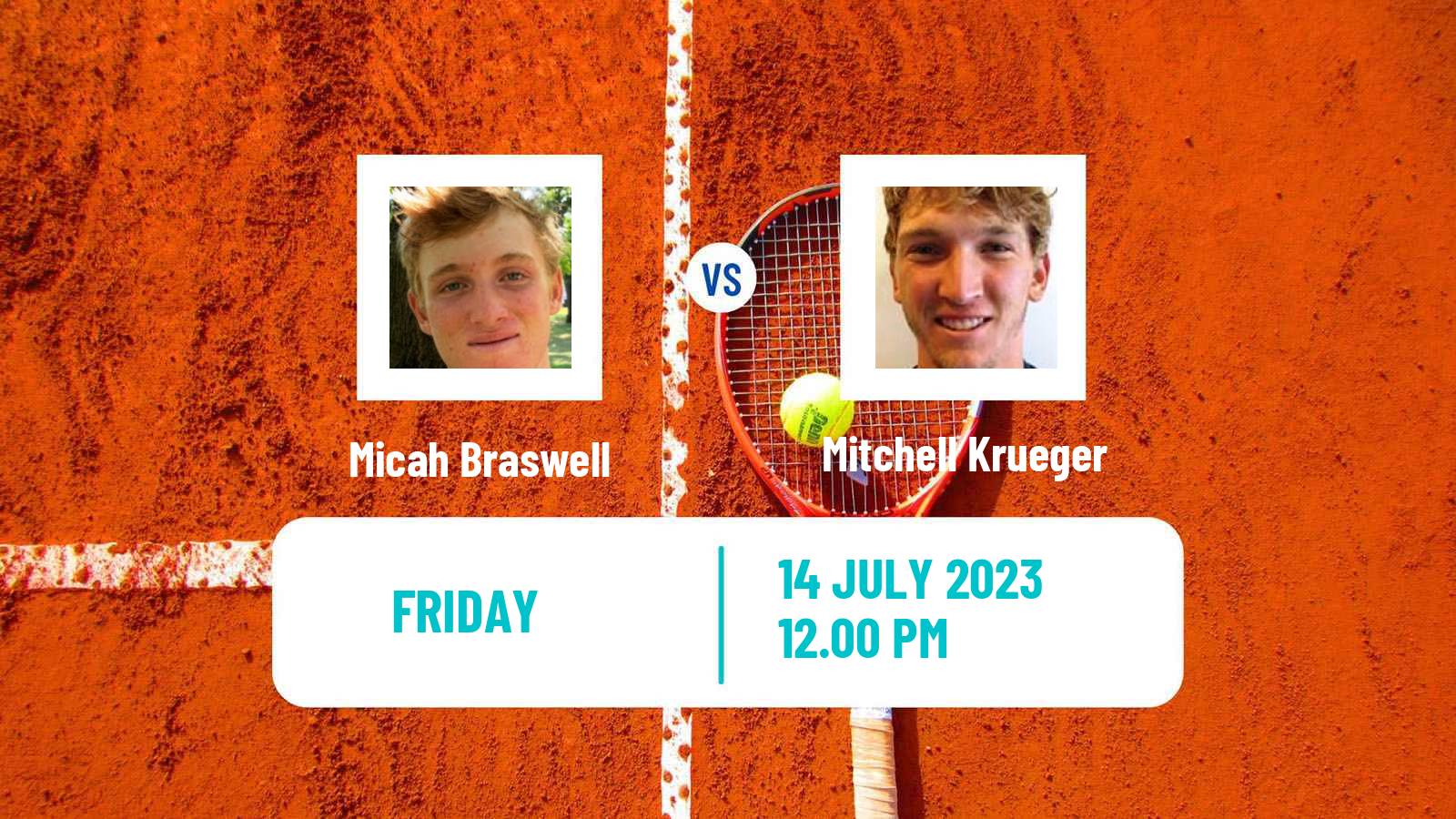 Tennis ITF M25 Dallas Tx Men Micah Braswell - Mitchell Krueger