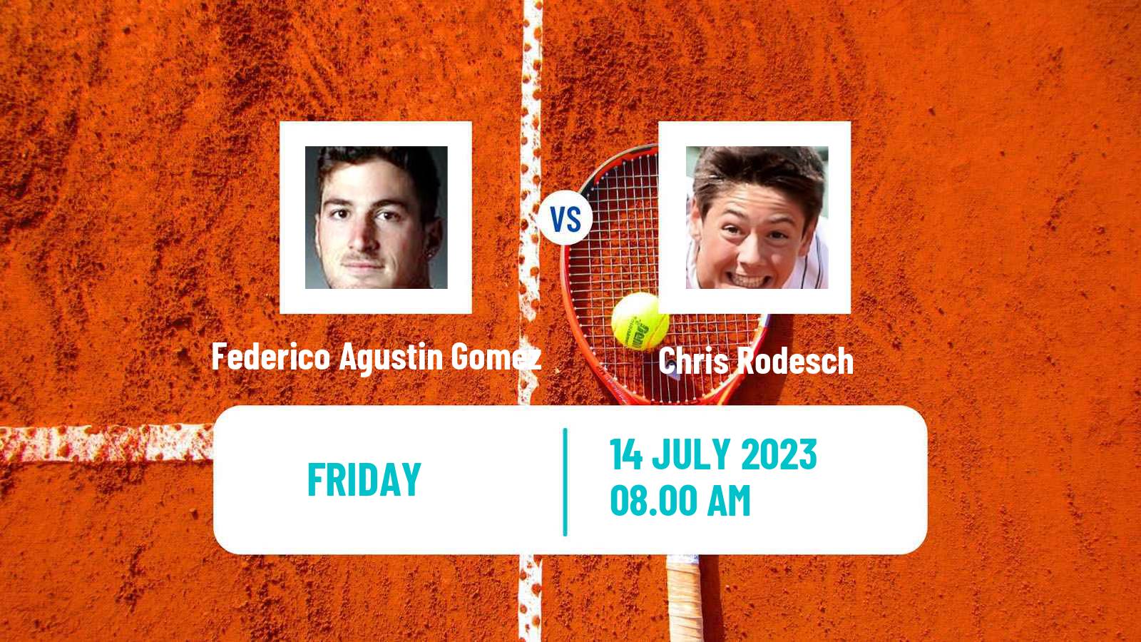 Tennis ITF M25 Esch Alzette Men Federico Agustin Gomez - Chris Rodesch