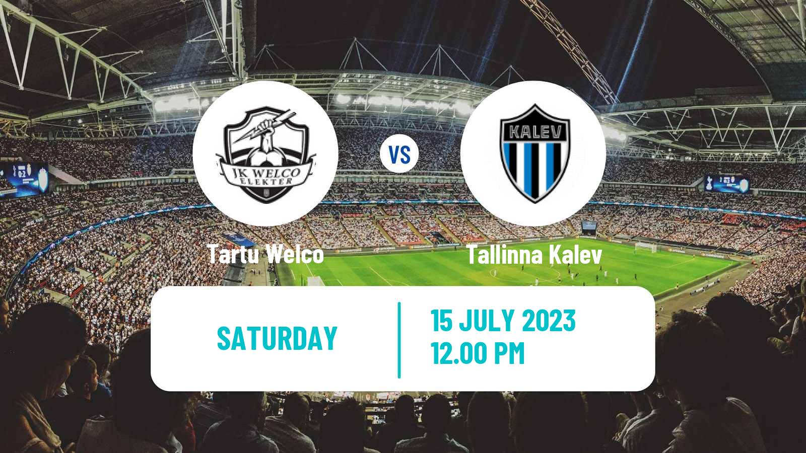 Soccer Estonian Cup Tartu Welco - Tallinna Kalev