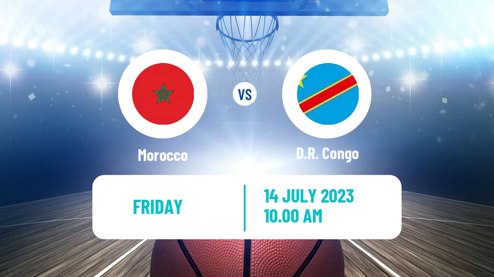 Basketball AfroCan Basketball Morocco - D.R. Congo