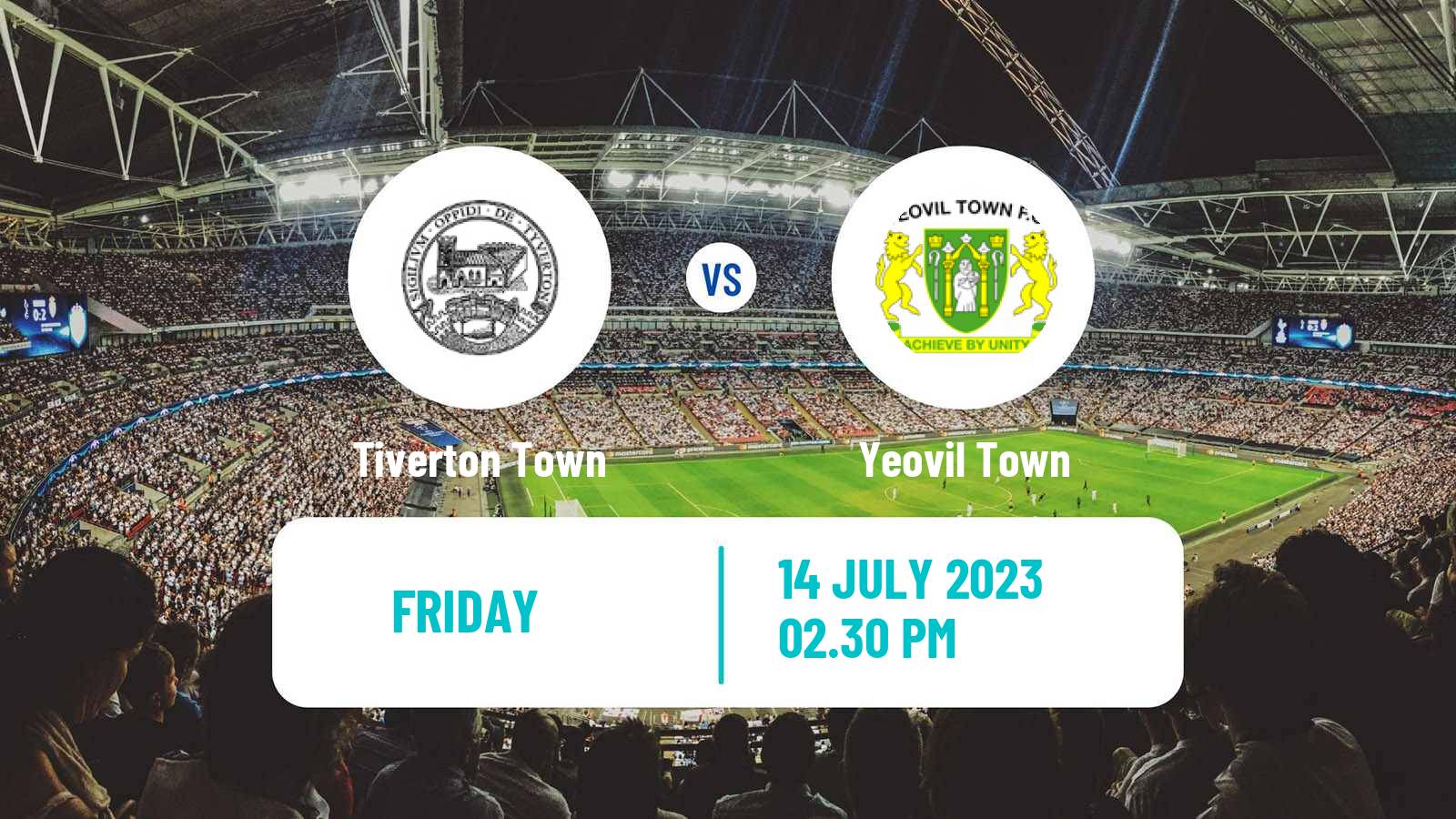 Soccer Club Friendly Tiverton Town - Yeovil Town