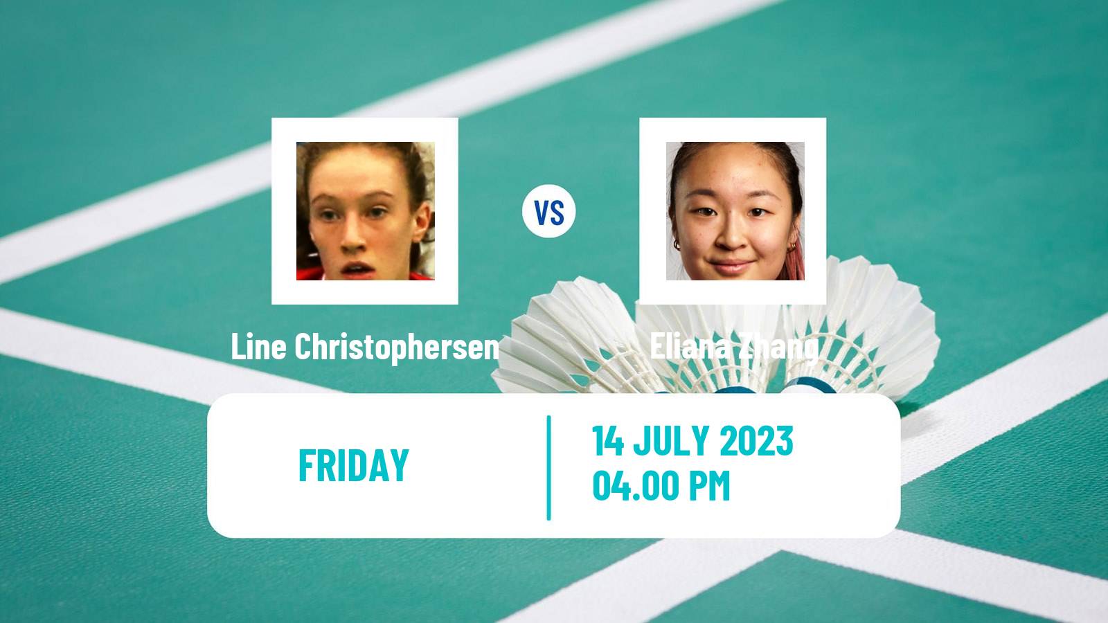 Badminton BWF World Tour Us Open Women Line Christophersen - Eliana Zhang