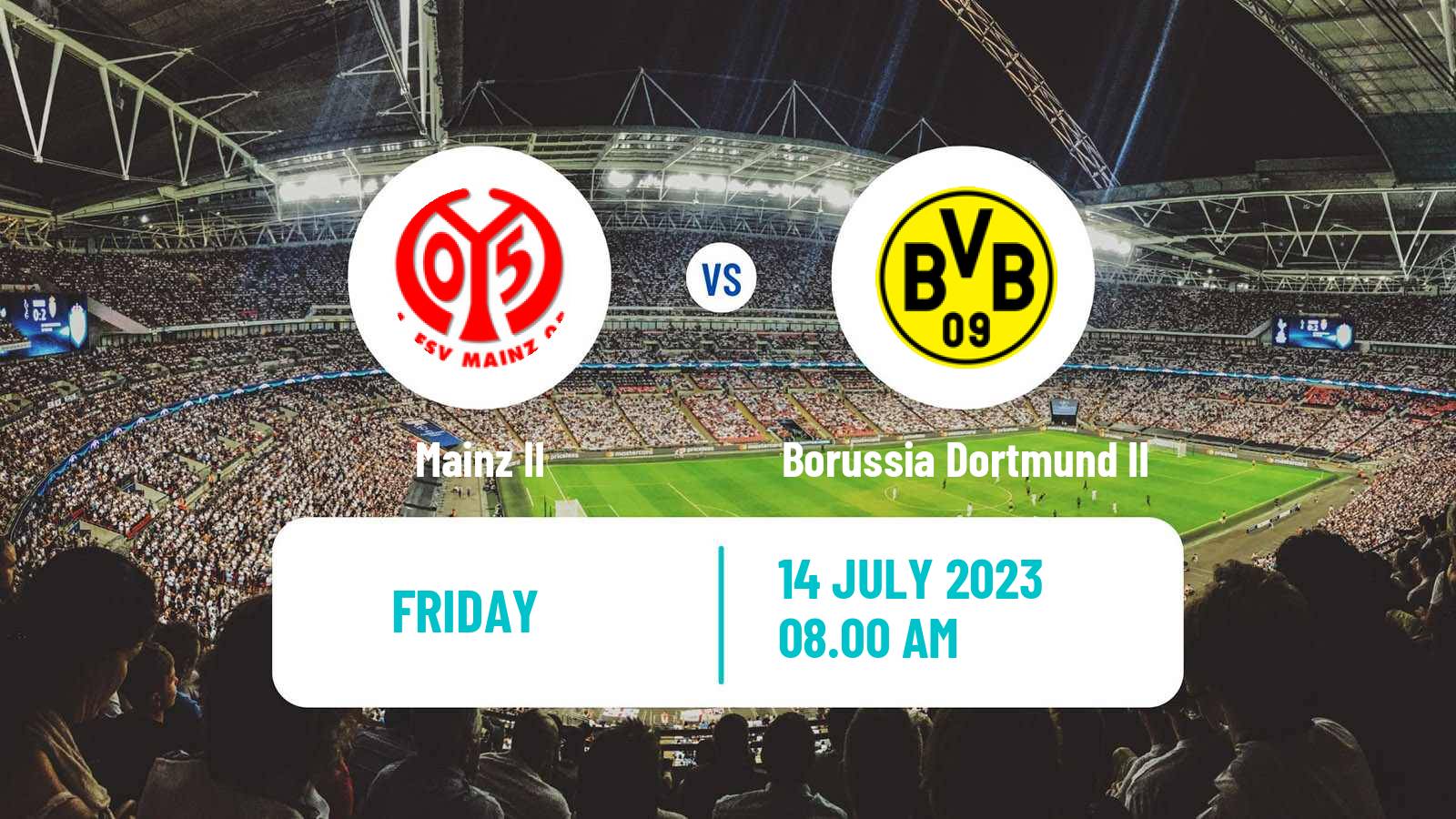 Soccer Club Friendly Mainz II - Borussia Dortmund II