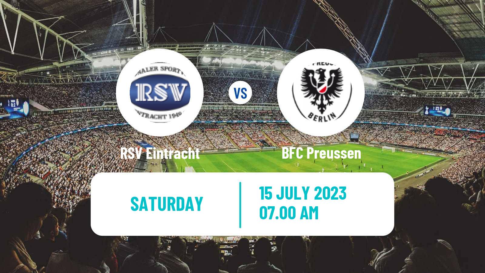 Soccer Club Friendly RSV Eintracht - Preussen