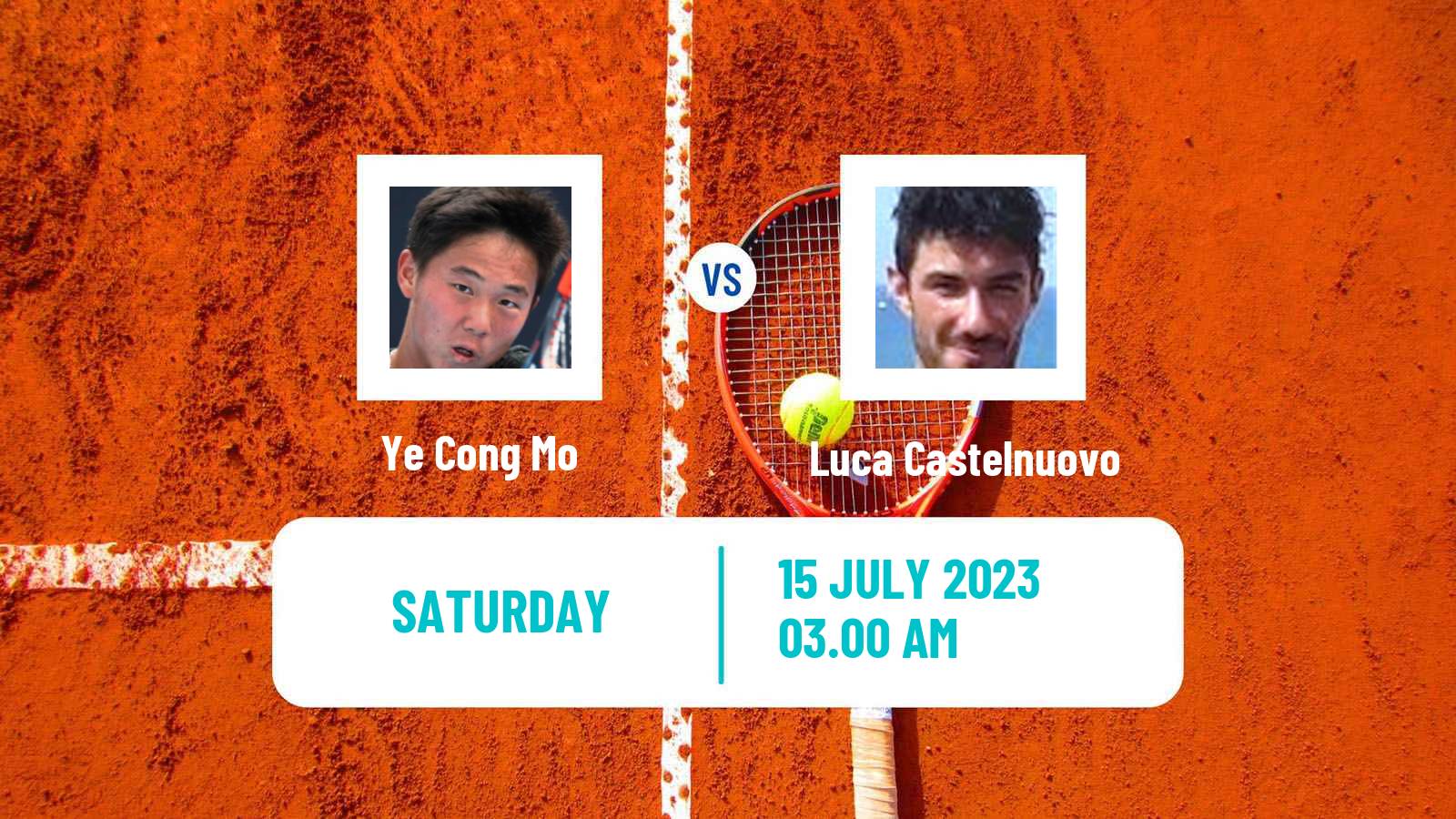 Tennis ITF M15 Shanghai Men Ye Cong Mo - Luca Castelnuovo