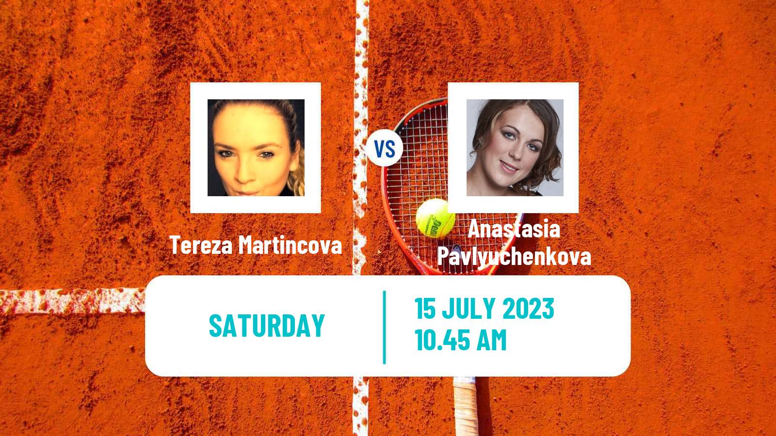 Tennis Contrexeville Challenger Women Tereza Martincova - Anastasia Pavlyuchenkova