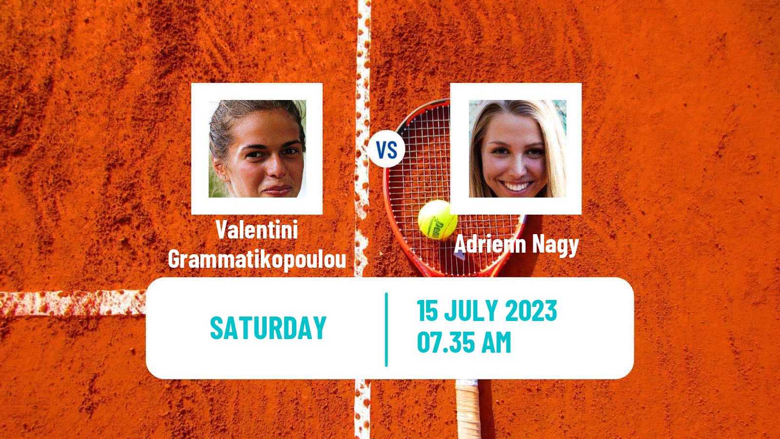 Tennis WTA Budapest Valentini Grammatikopoulou - Adrienn Nagy