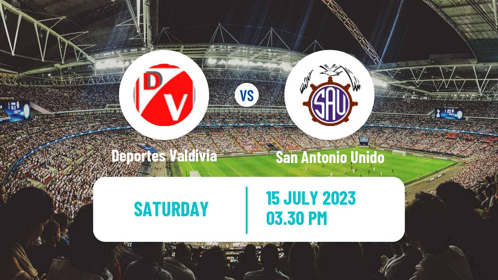 Soccer Chilean Segunda Division Deportes Valdivia - San Antonio Unido