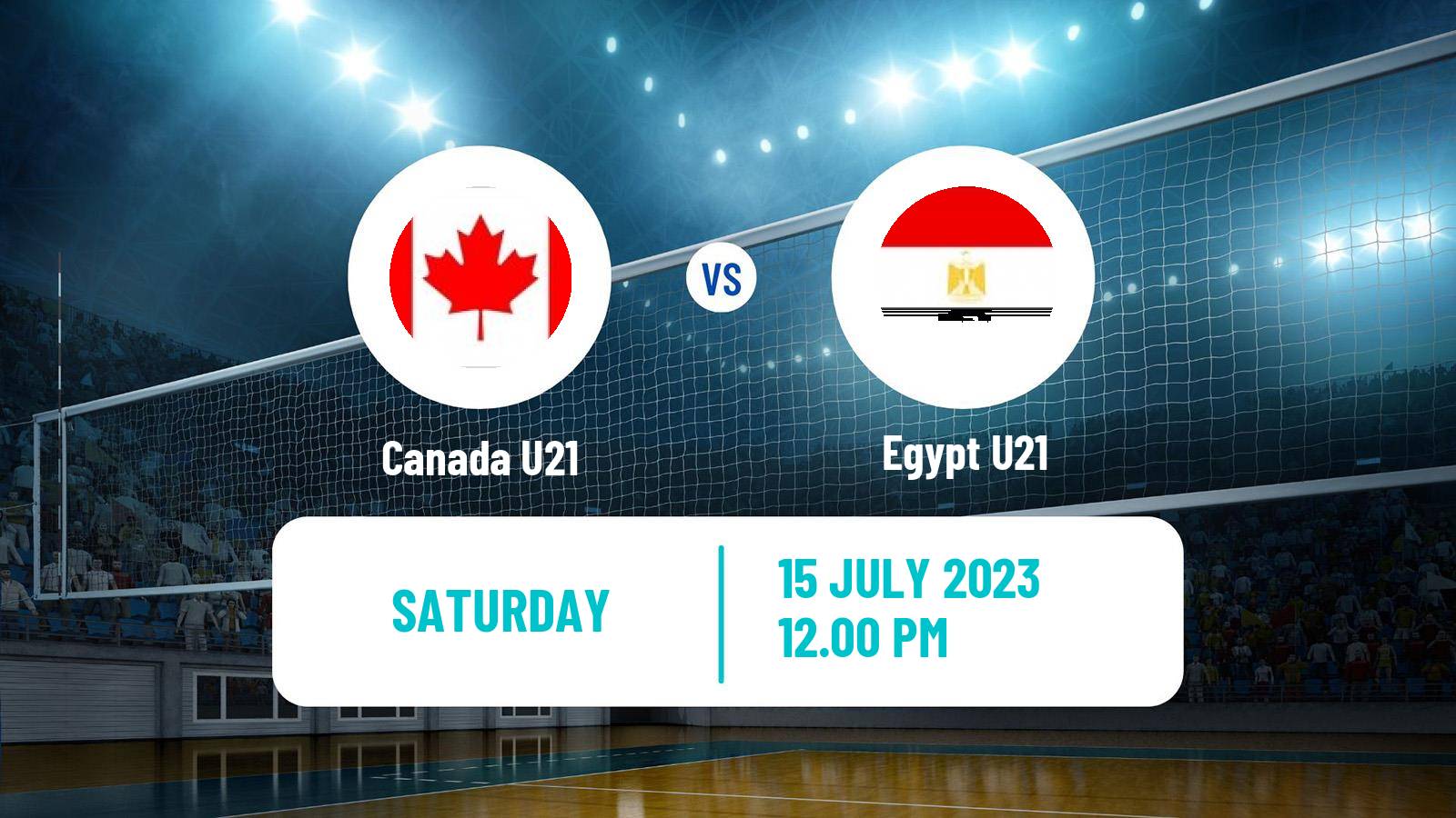 Volleyball World Championship U21 Volleyball Canada U21 - Egypt U21
