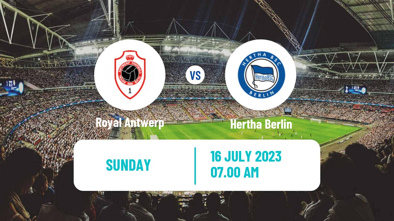 Soccer Club Friendly Royal Antwerp - Hertha Berlin