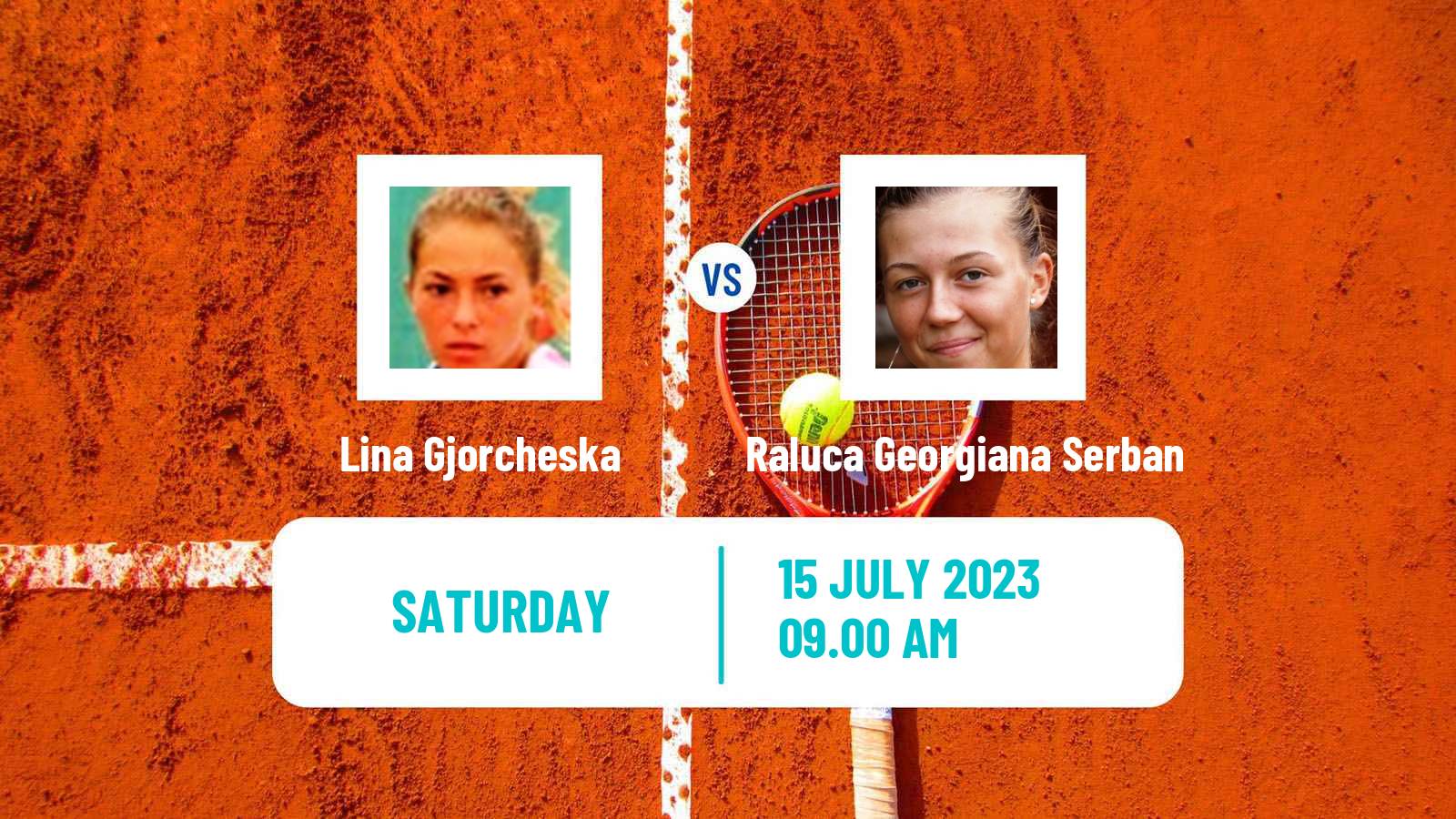 Tennis ITF W60 Rome 2 Women Lina Gjorcheska - Raluca Georgiana Serban
