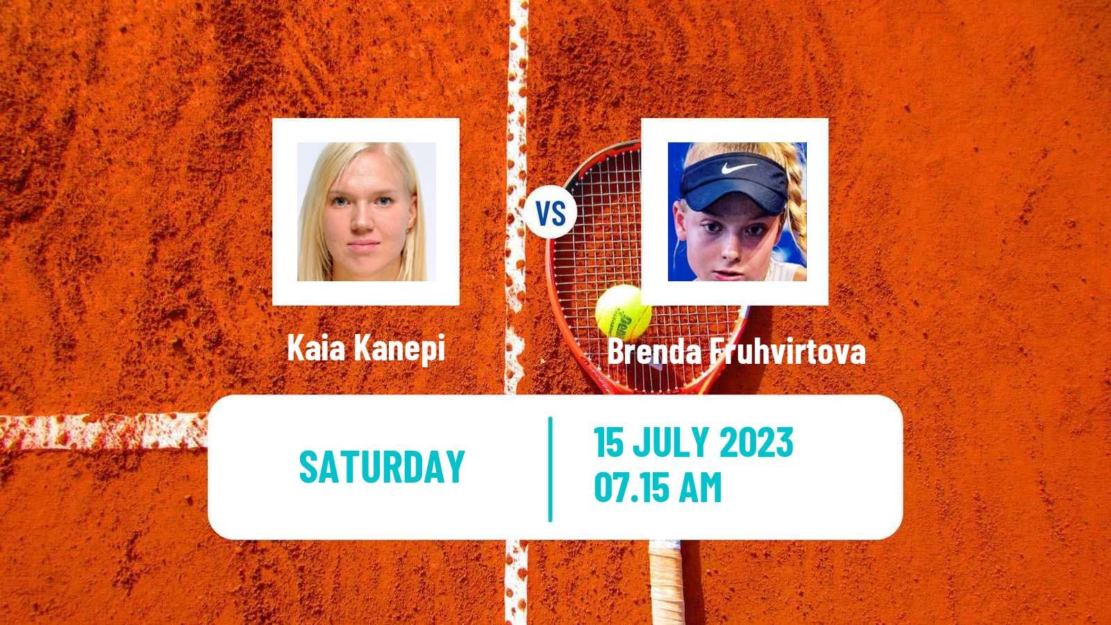 Tennis ITF W60 Amstelveen Women Kaia Kanepi - Brenda Fruhvirtova