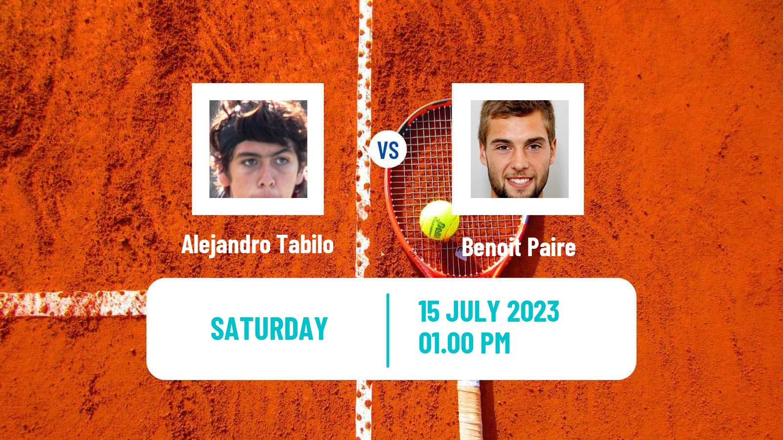 Tennis San Benedetto Challenger Men Alejandro Tabilo - Benoit Paire