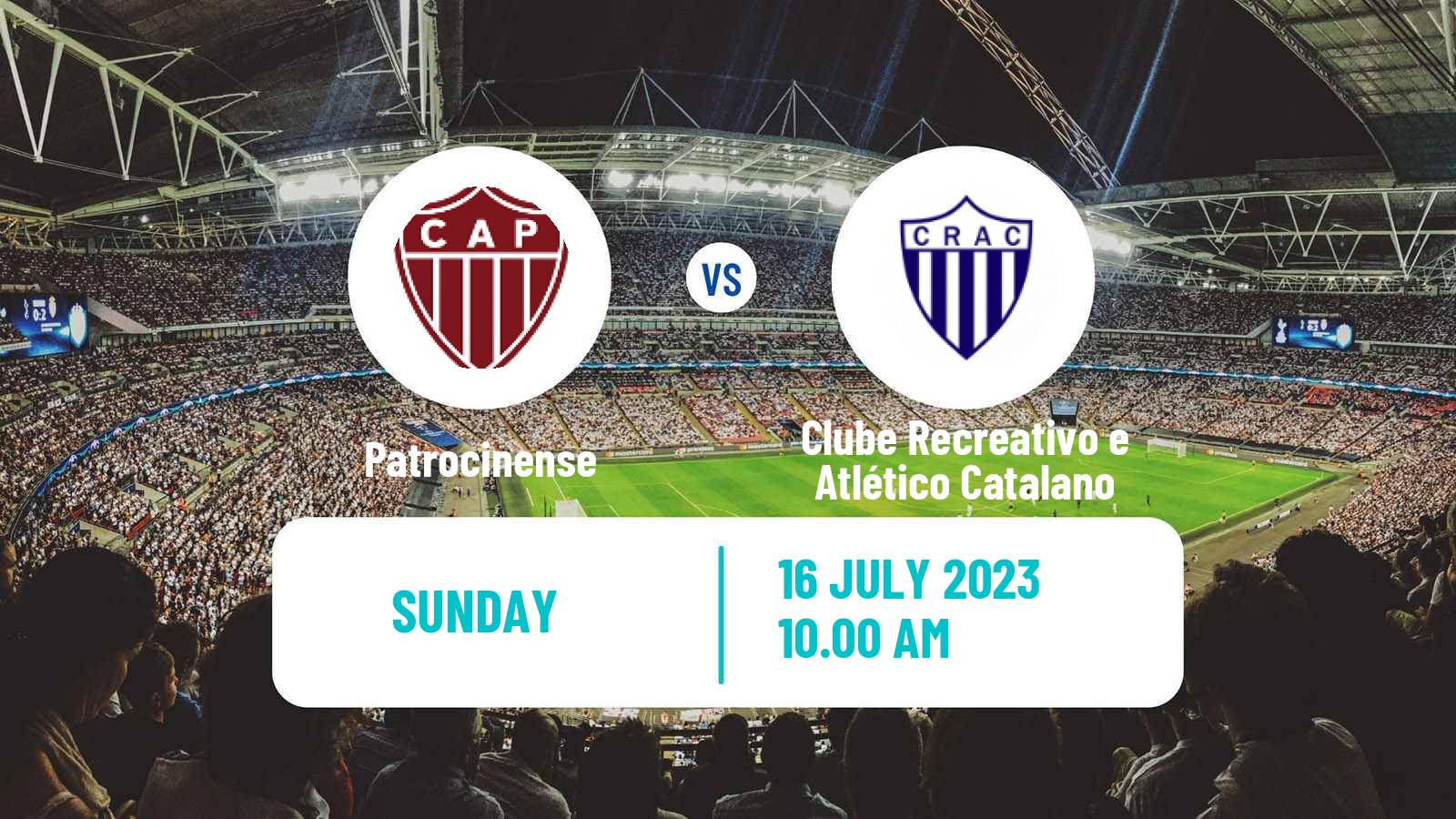 Soccer Brazilian Serie D Patrocinense - Clube Recreativo e Atlético Catalano