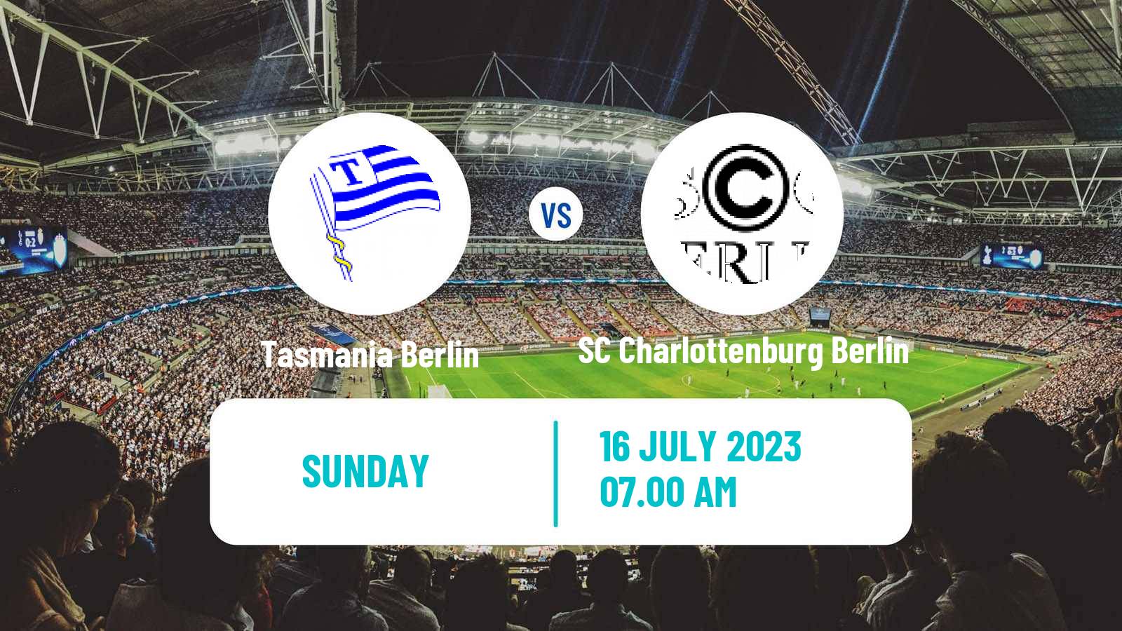 Soccer Club Friendly Tasmania Berlin - SC Charlottenburg Berlin